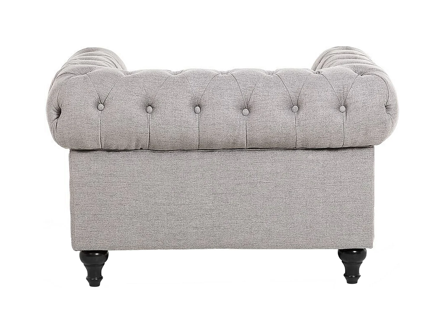 Bankenset CHESTERFIELD Stof Lichtgrijs 4-zitter