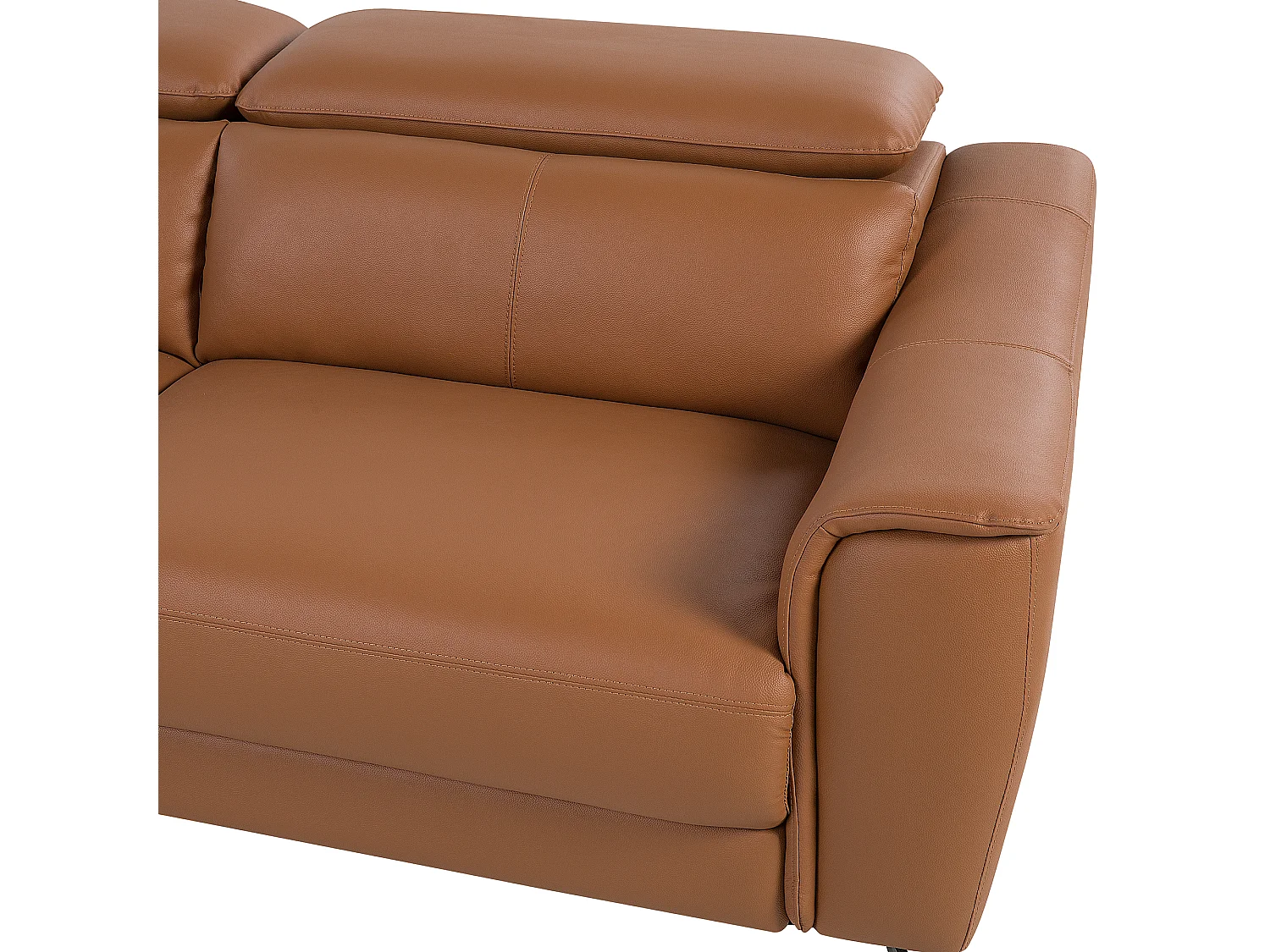 Ensemble de salon 4 places NARWIK Cuir Marron