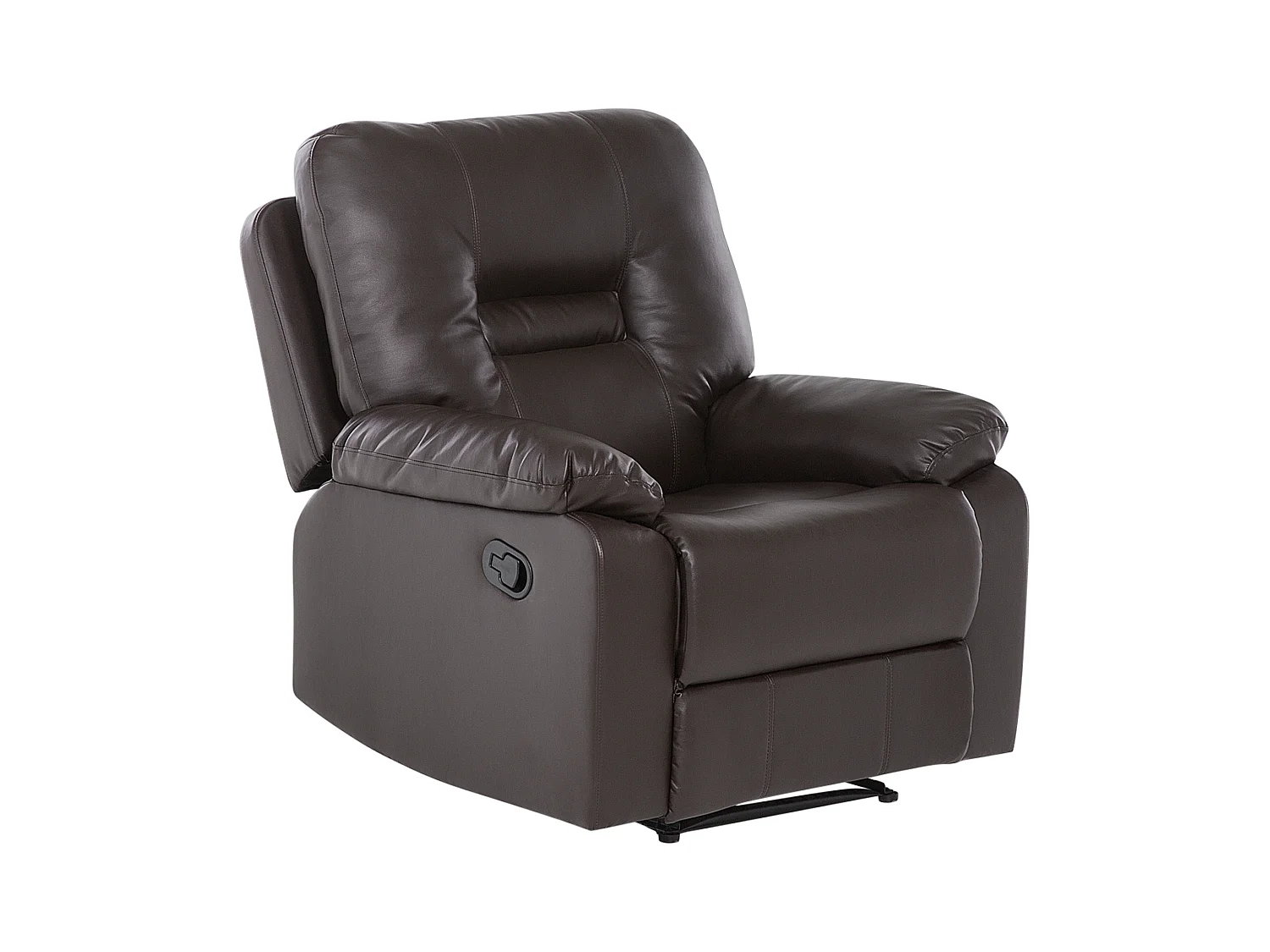 Ensemble de salon relax manuel 6 places BERGEN Cuir PU Marron