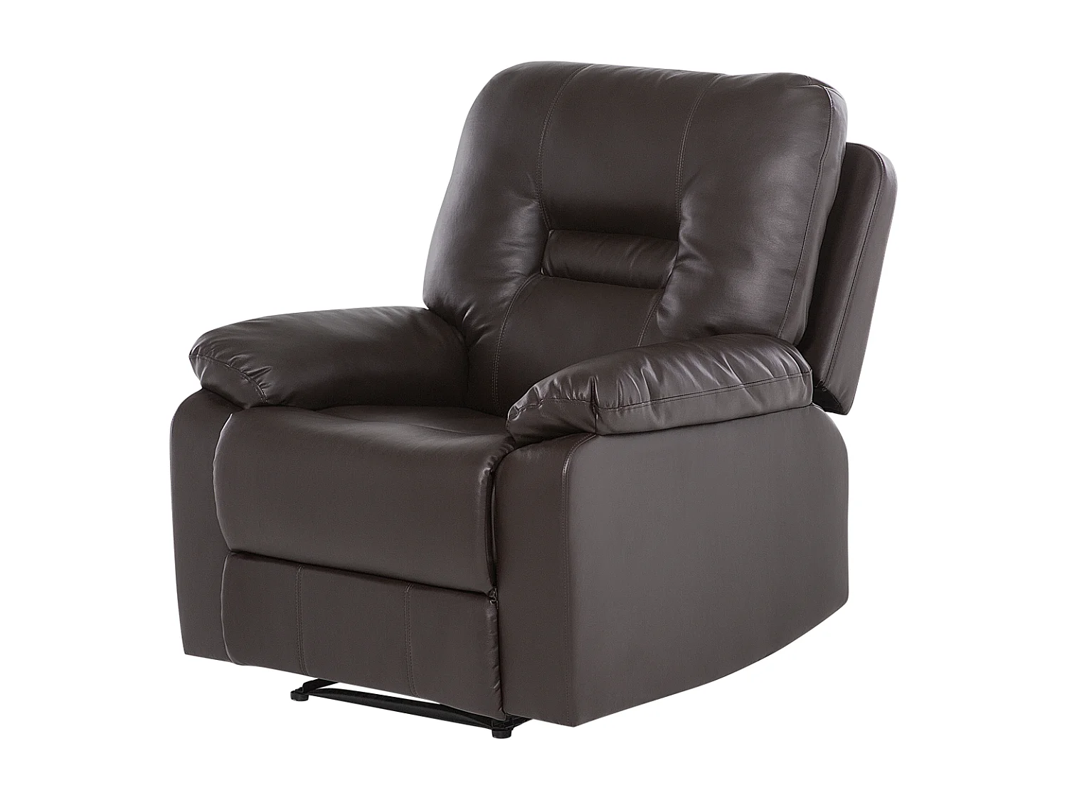 Ensemble de salon relax manuel 6 places BERGEN Cuir PU Marron