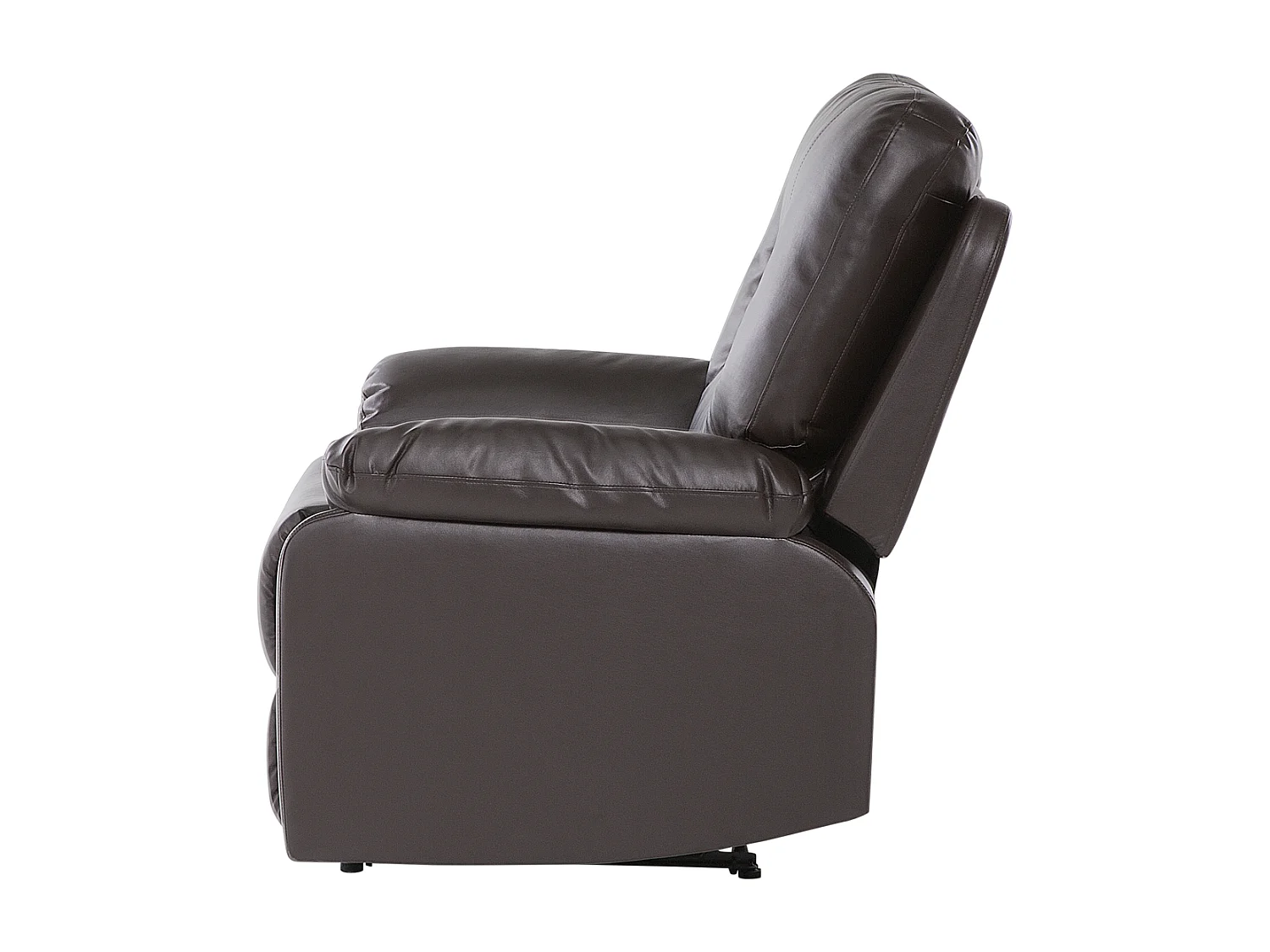 Handmatig verstelbare bankenset BERGEN Kunstleer Bruin 6-zitter