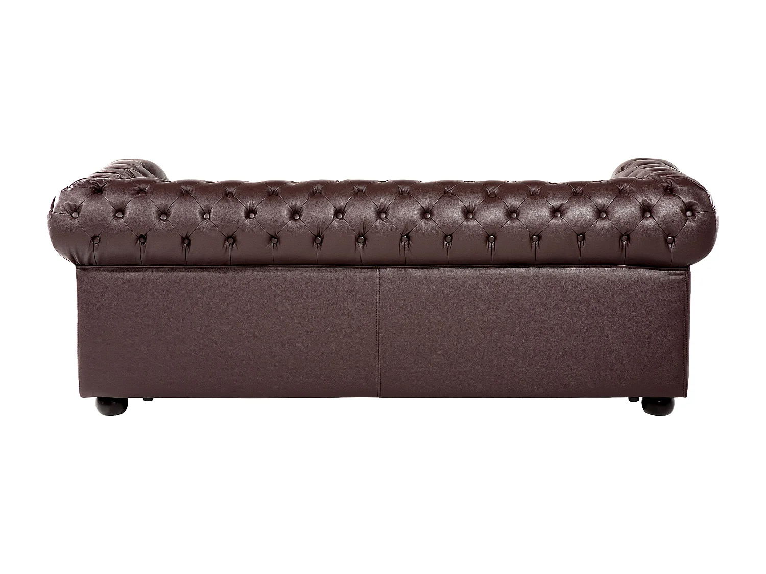 Ensemble de salon 4 places CHESTERFIELD Cuir Marron