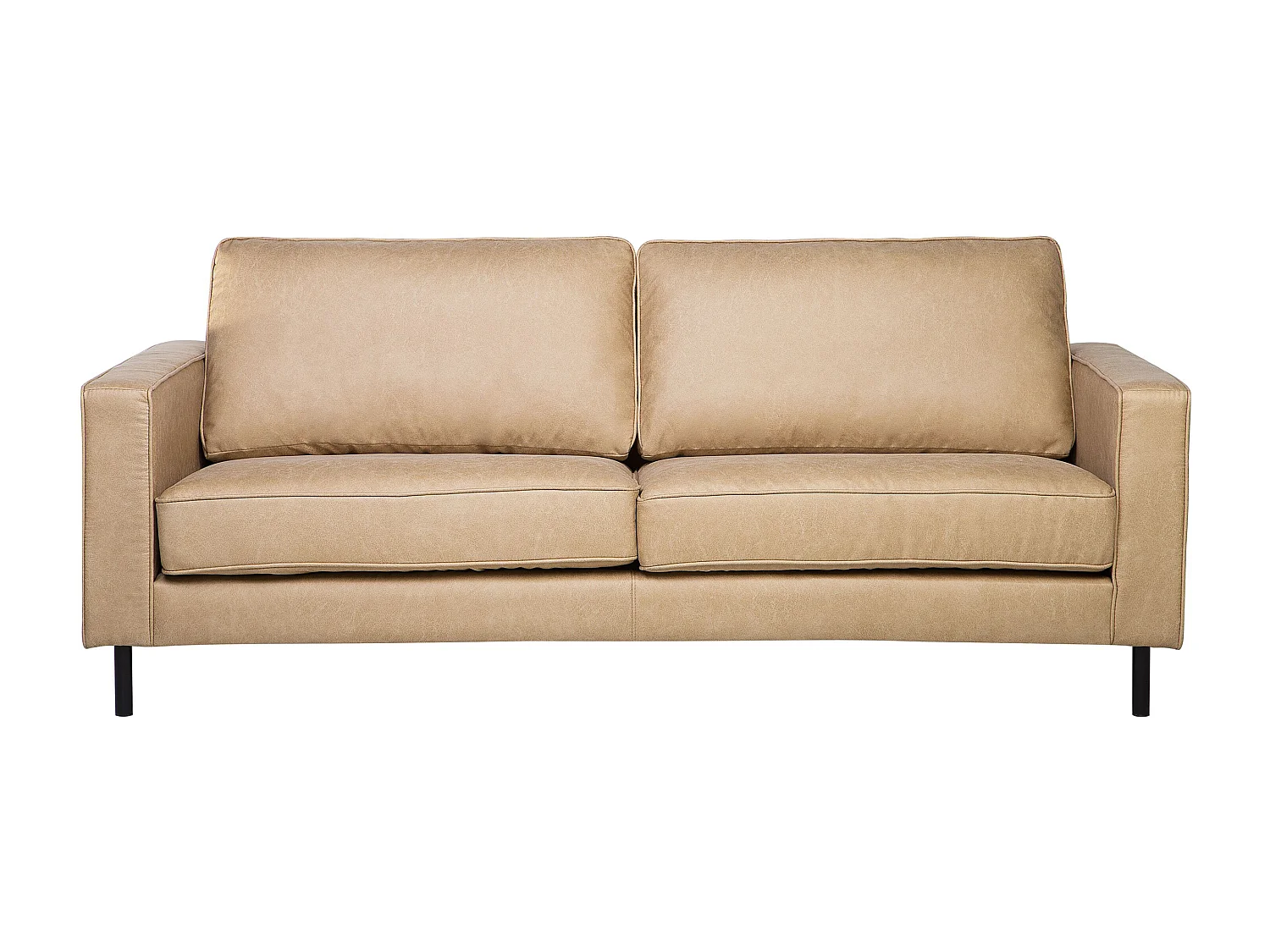 Ensemble de salon SAVALEN Cuir PU Beige 4 places