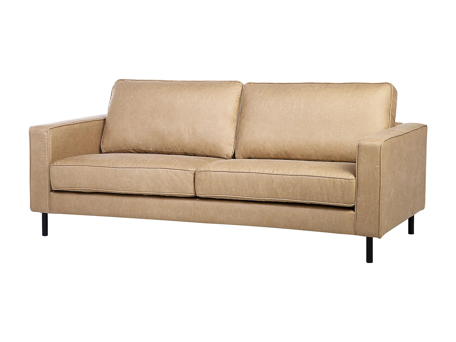 Ensemble de salon SAVALEN Cuir PU Beige 4 places