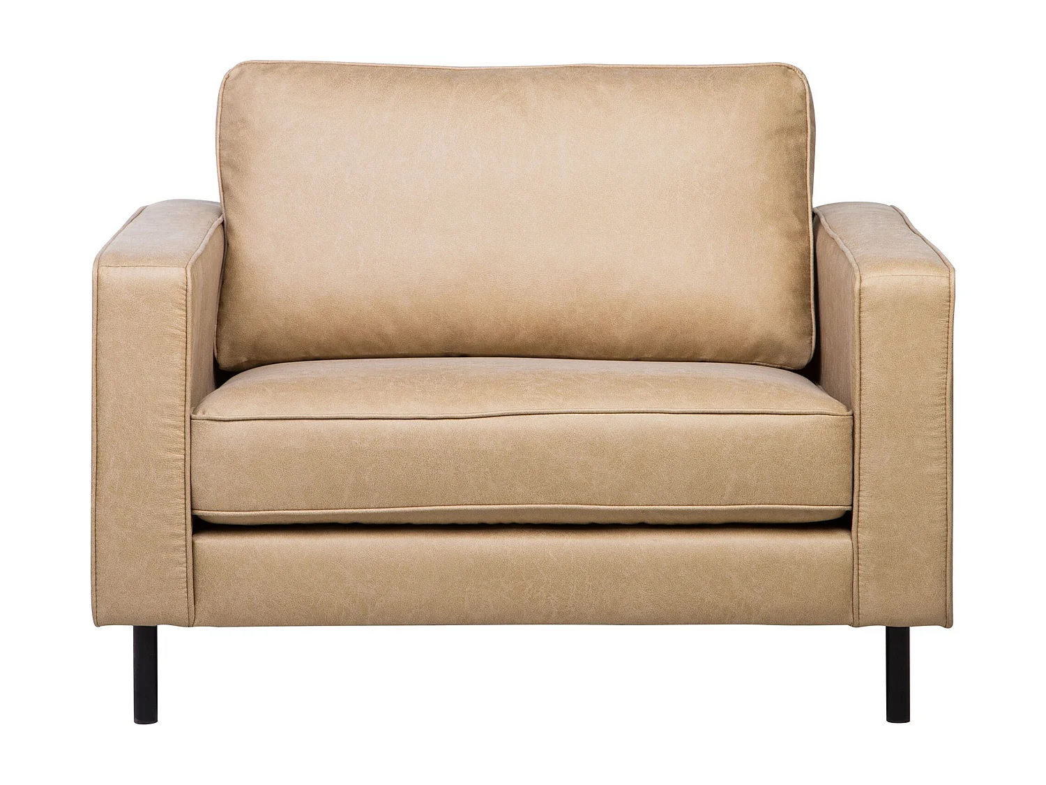 Ensemble de salon SAVALEN Cuir PU Beige 4 places