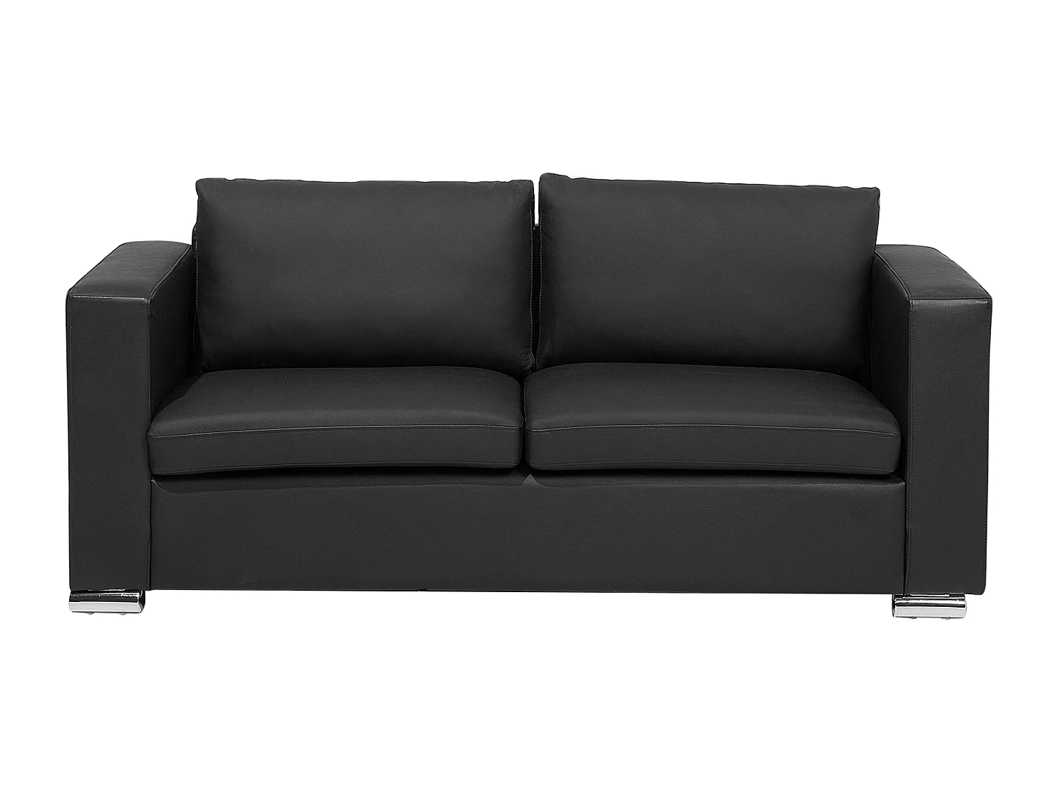 Set da salotto HELSINKI Pelle naturale Nero 6 posti