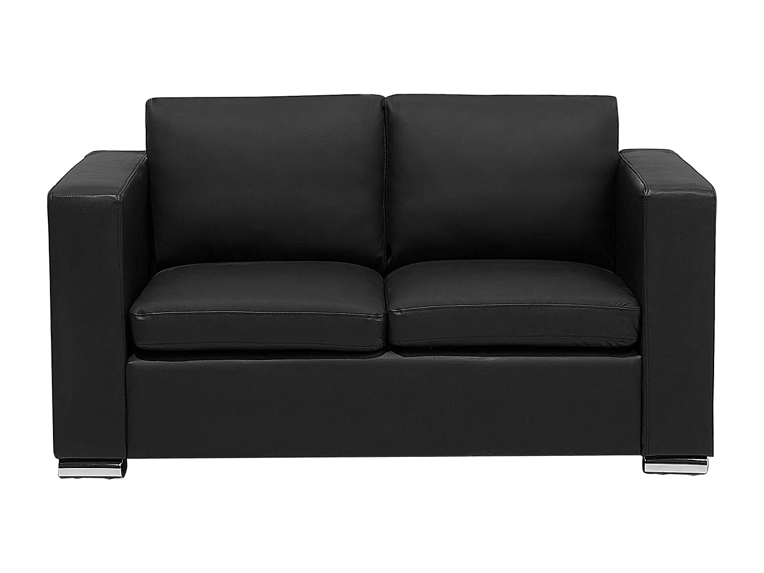Sofa Set aus Leder in Schwarz 6-Sitzer Sitzgruppe HELSINKI