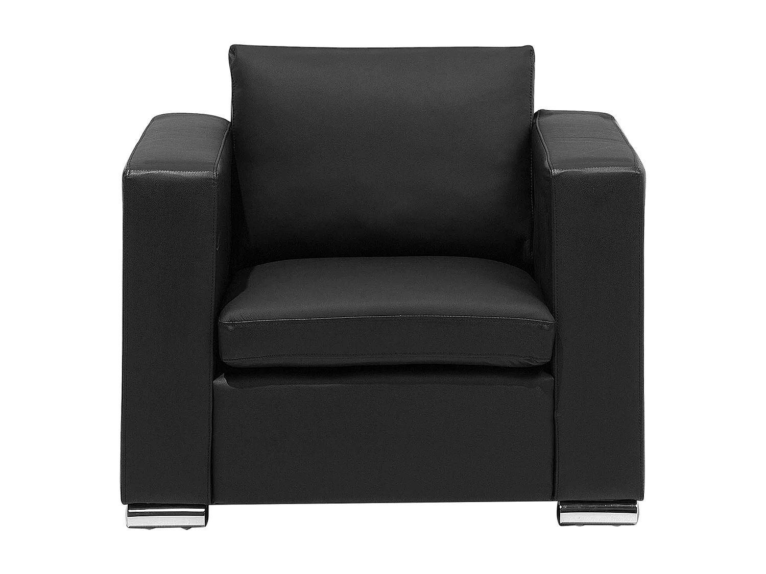 Sofa Set aus Leder in Schwarz 6-Sitzer Sitzgruppe HELSINKI