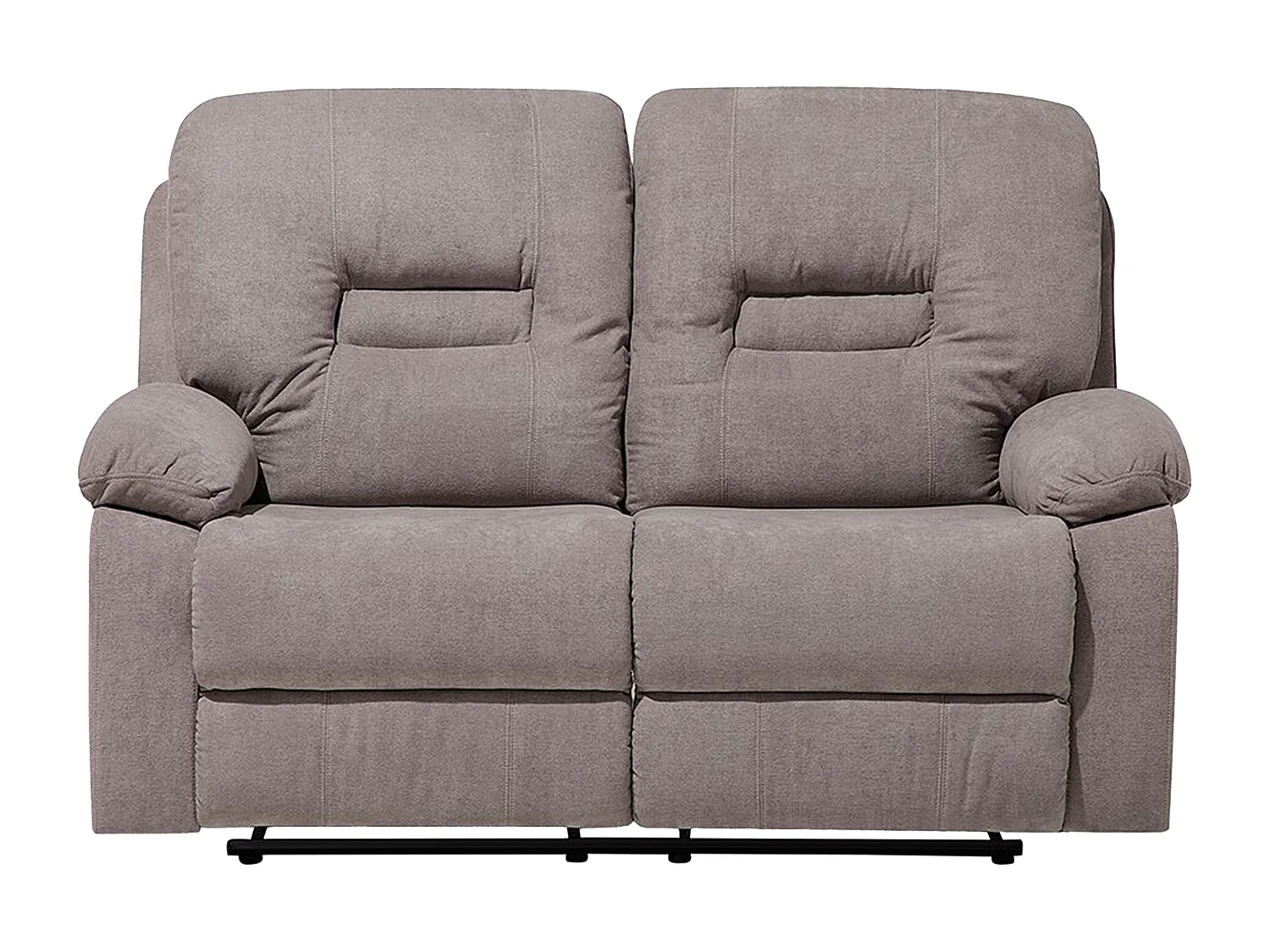 Ensemble de salon relax manuel 6 places BERGEN Tissu Taupe