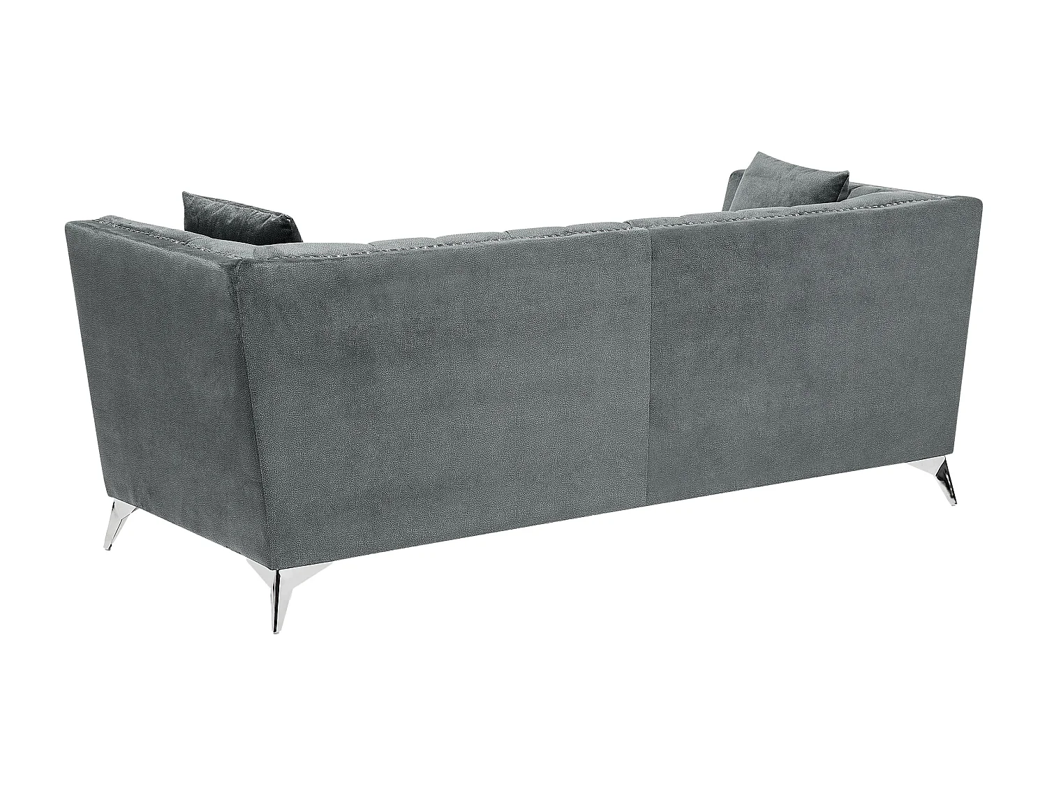 Ensemble de salon 5 places GAULA Velours Gris