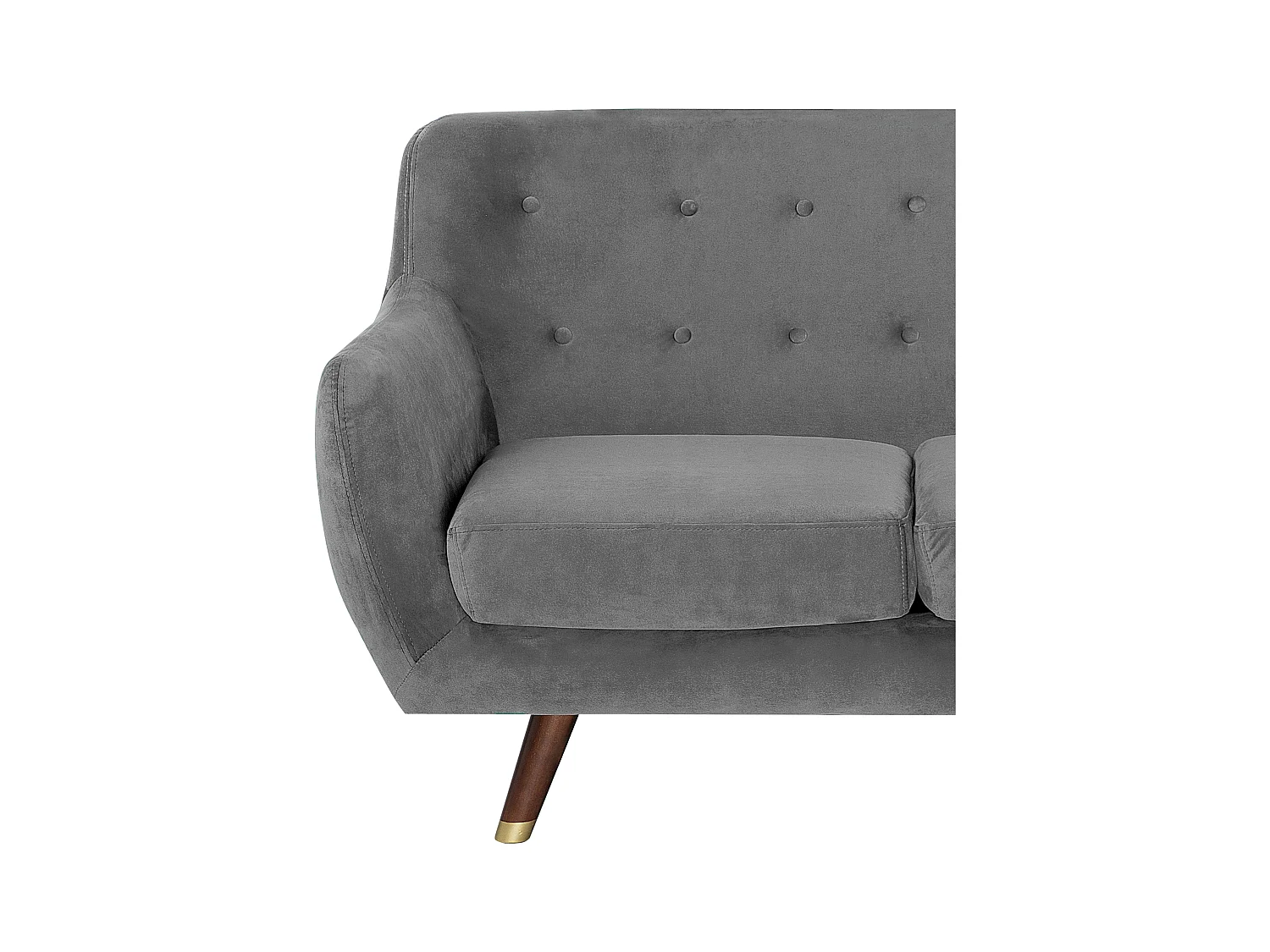 Set da salotto BODO Velluto Grigio 6 posti