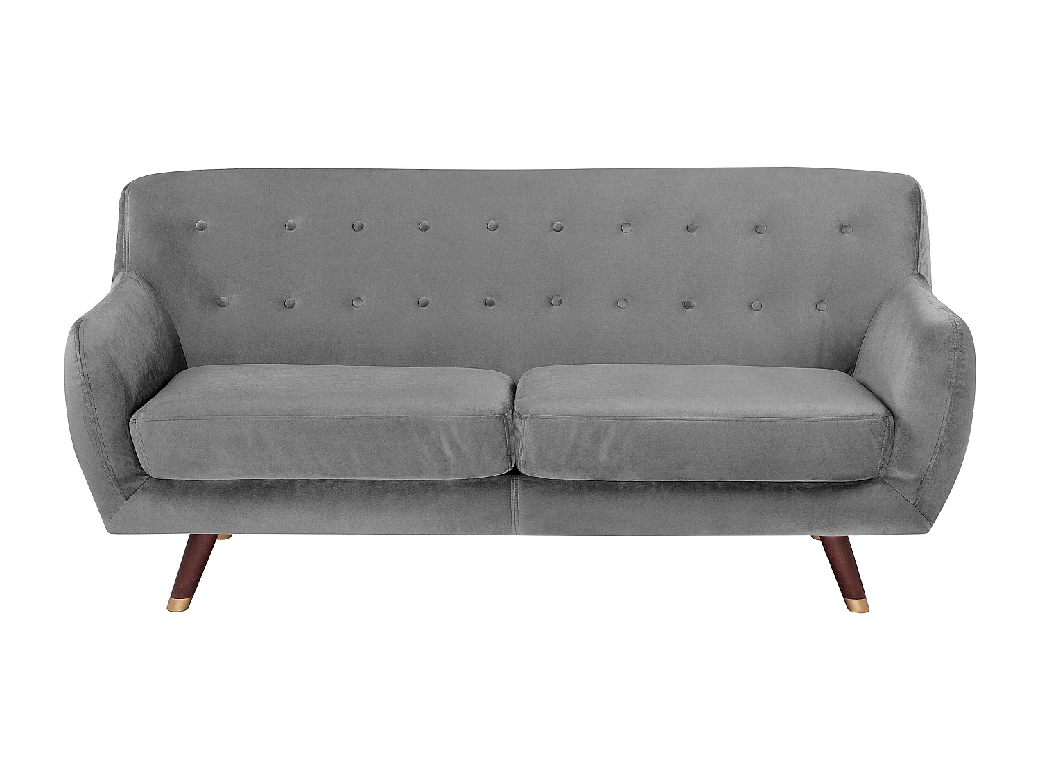 Ensemble de salon BODO Velours Gris 6 places