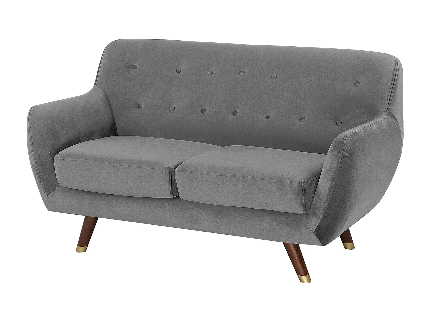 Ensemble de salon BODO Velours Gris 6 places