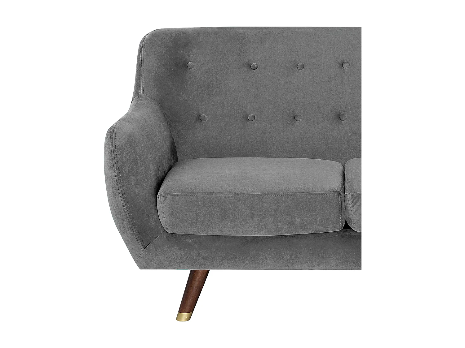 Ensemble de salon BODO Velours Gris 6 places
