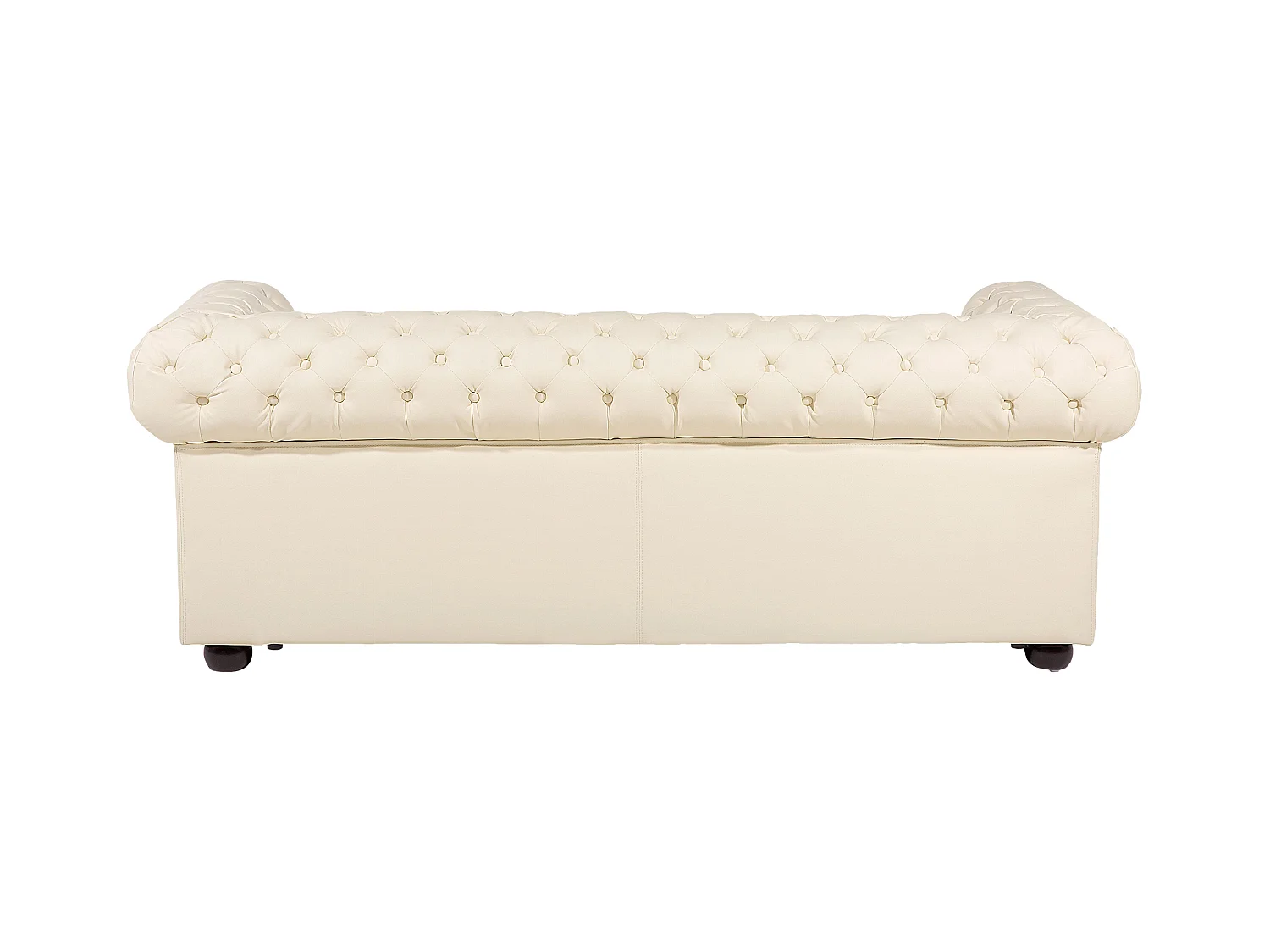 Ensemble de salon 4 places CHESTERFIELD Cuir Beige clair