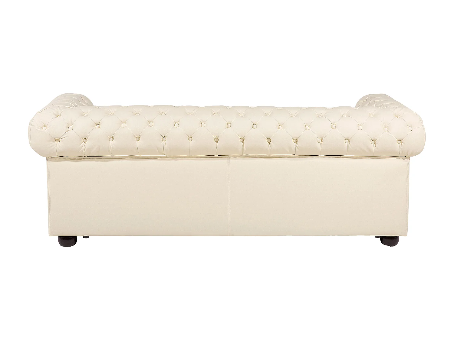 Ensemble de salon CHESTERFIELD Cuir Crème 4 places
