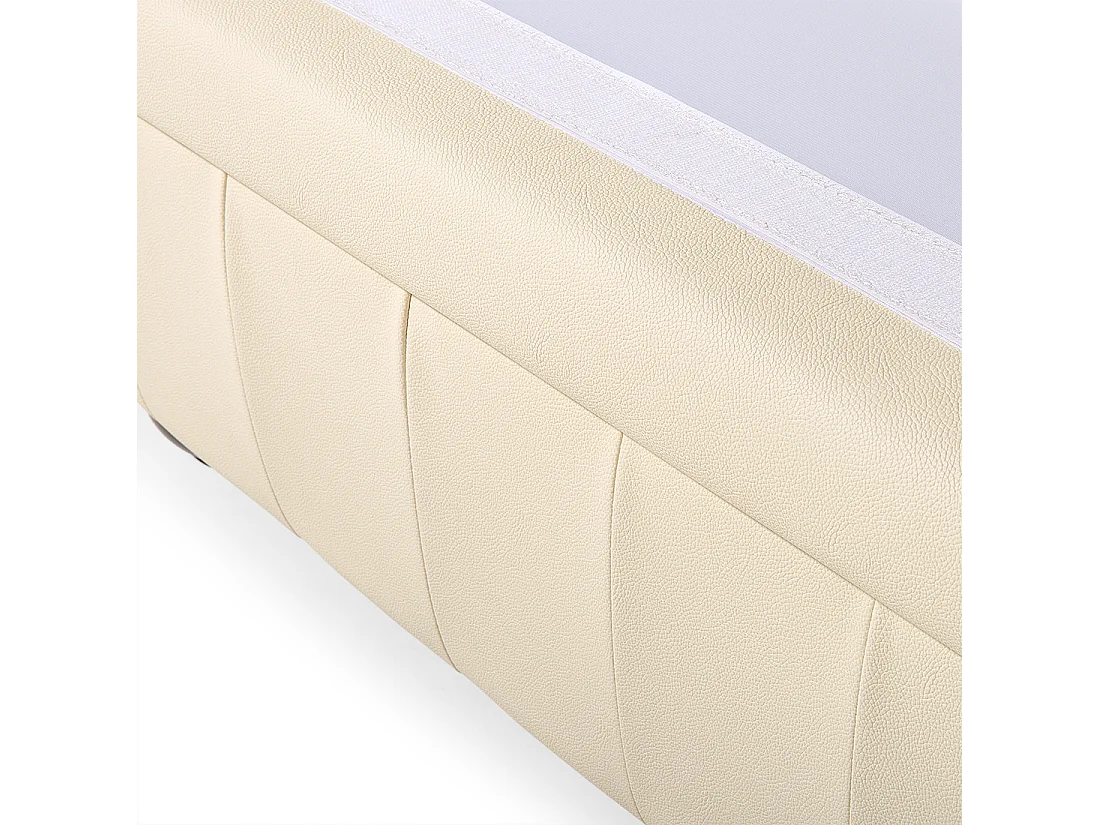 Ensemble de salon CHESTERFIELD Cuir Crème 4 places