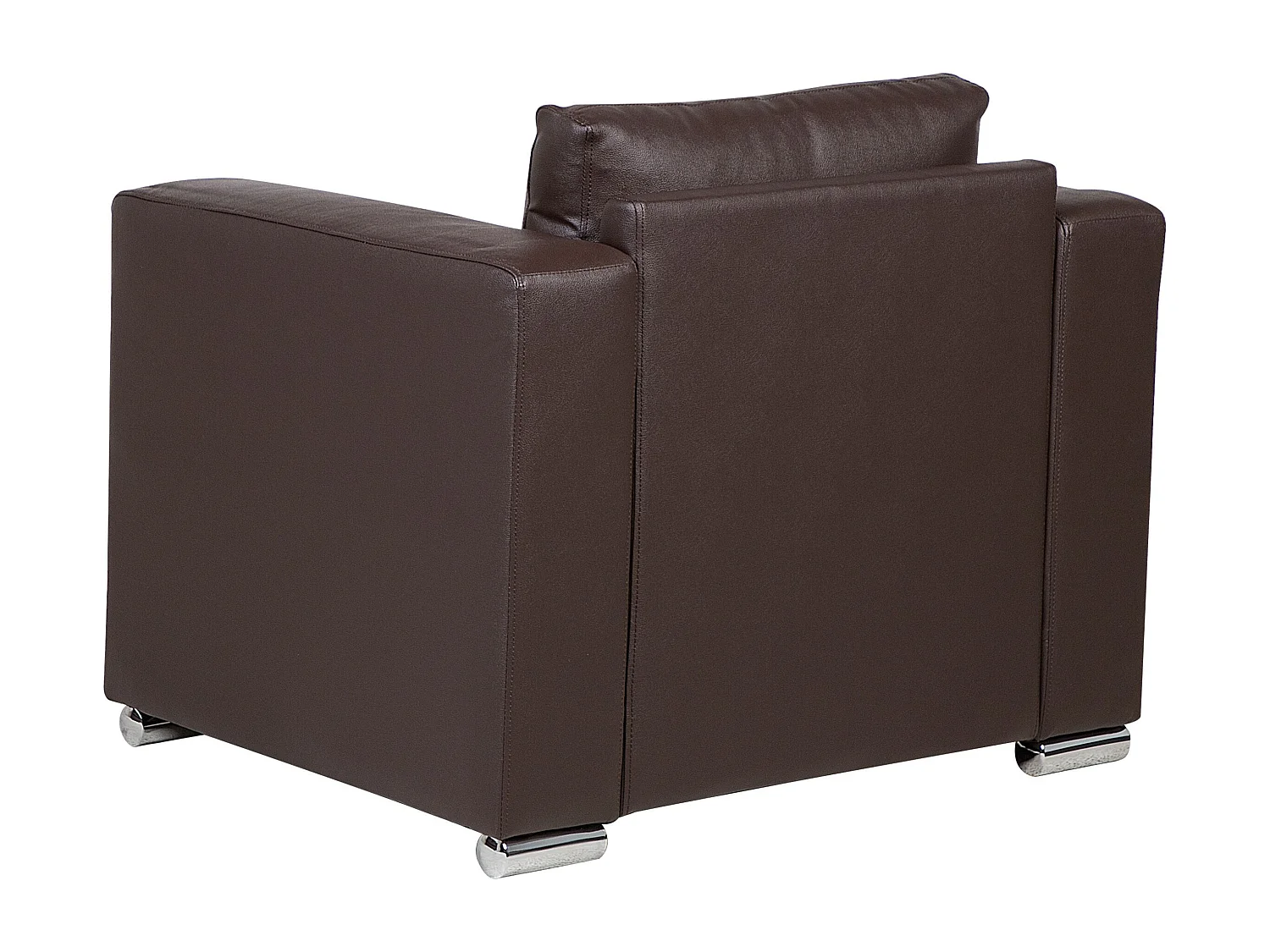 Ensemble de salon 6 places HELSINKI Cuir Marron foncé