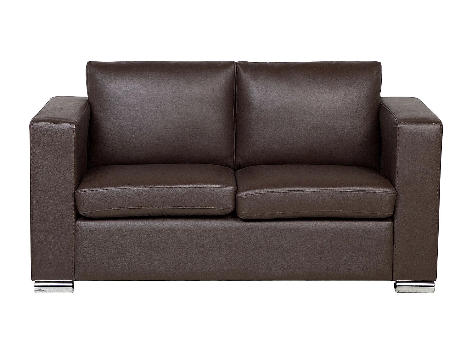 Ensemble de salon 6 places HELSINKI Cuir Marron foncé