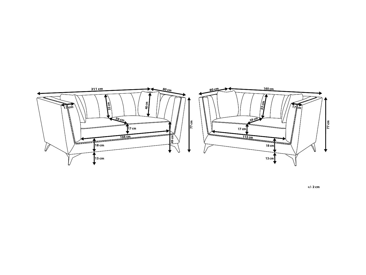 Komplet wypoczynkowy GAULA Welur Lazurowy dla 5 osób