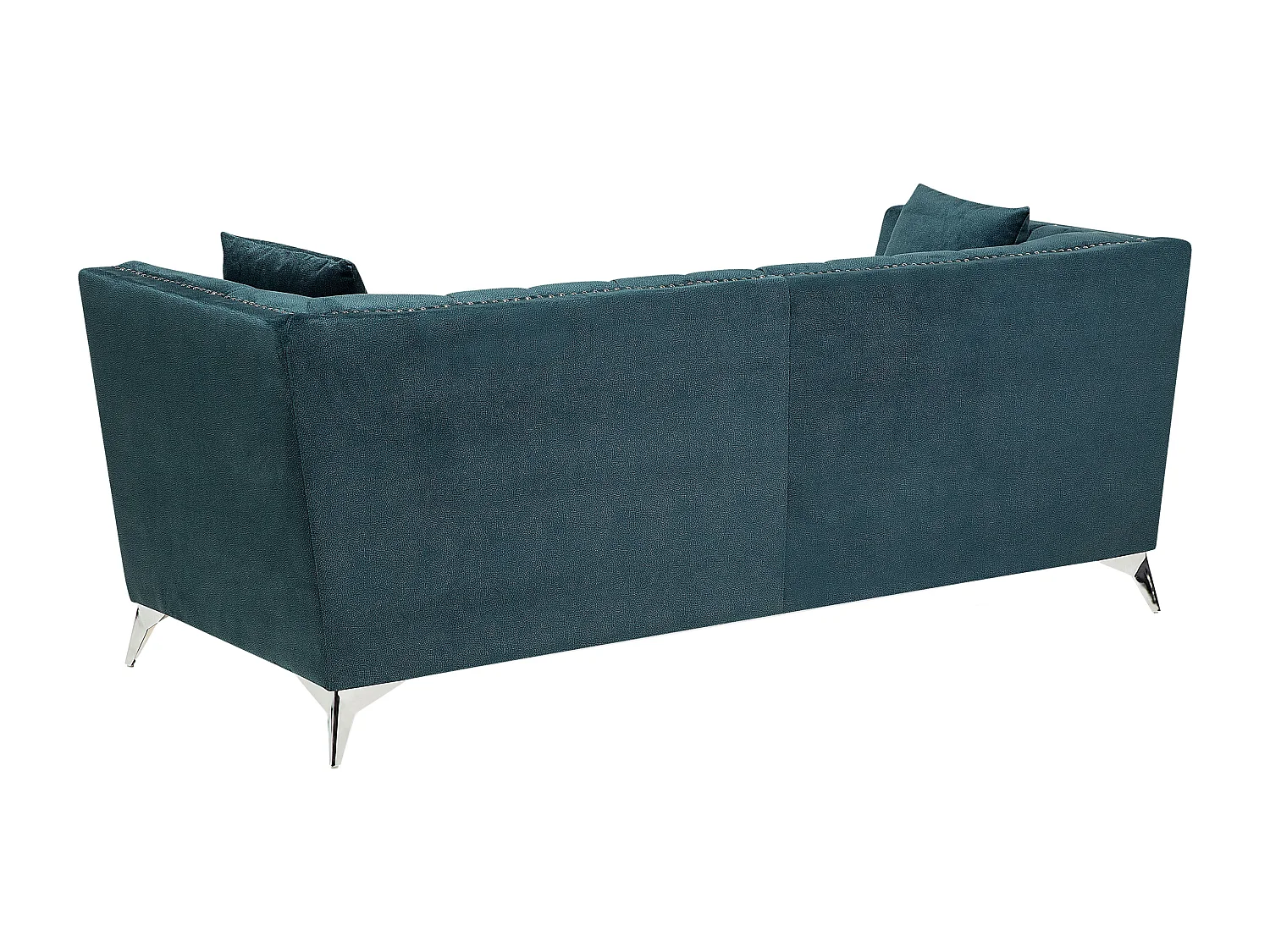 Ensemble de salon 5 places GAULA Velours Bleu paon