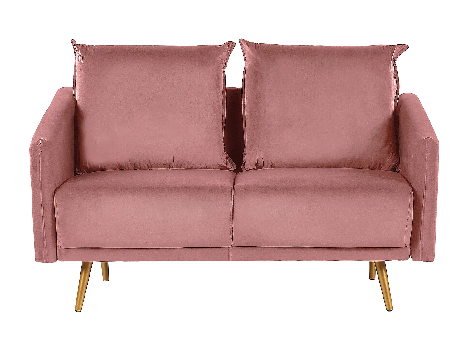 Ensemble de salon 5 places MAURA Velours Rose