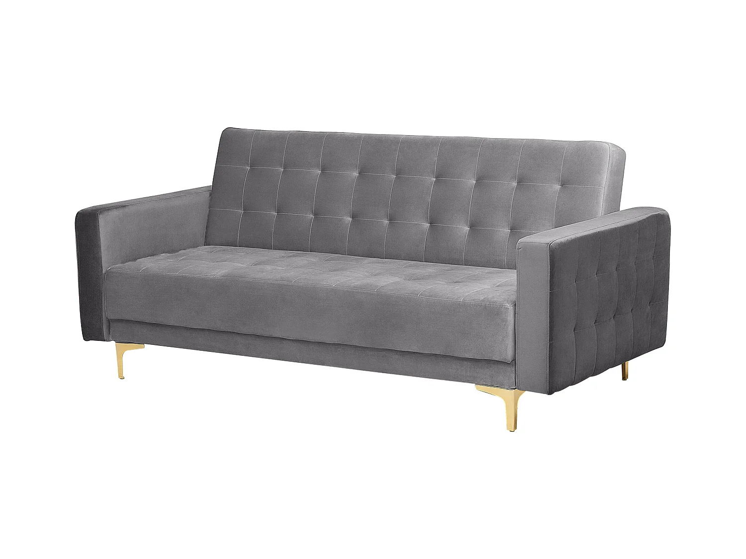 Komplet wypoczynkowy ABERDEEN Welur Szary dla 5 osób