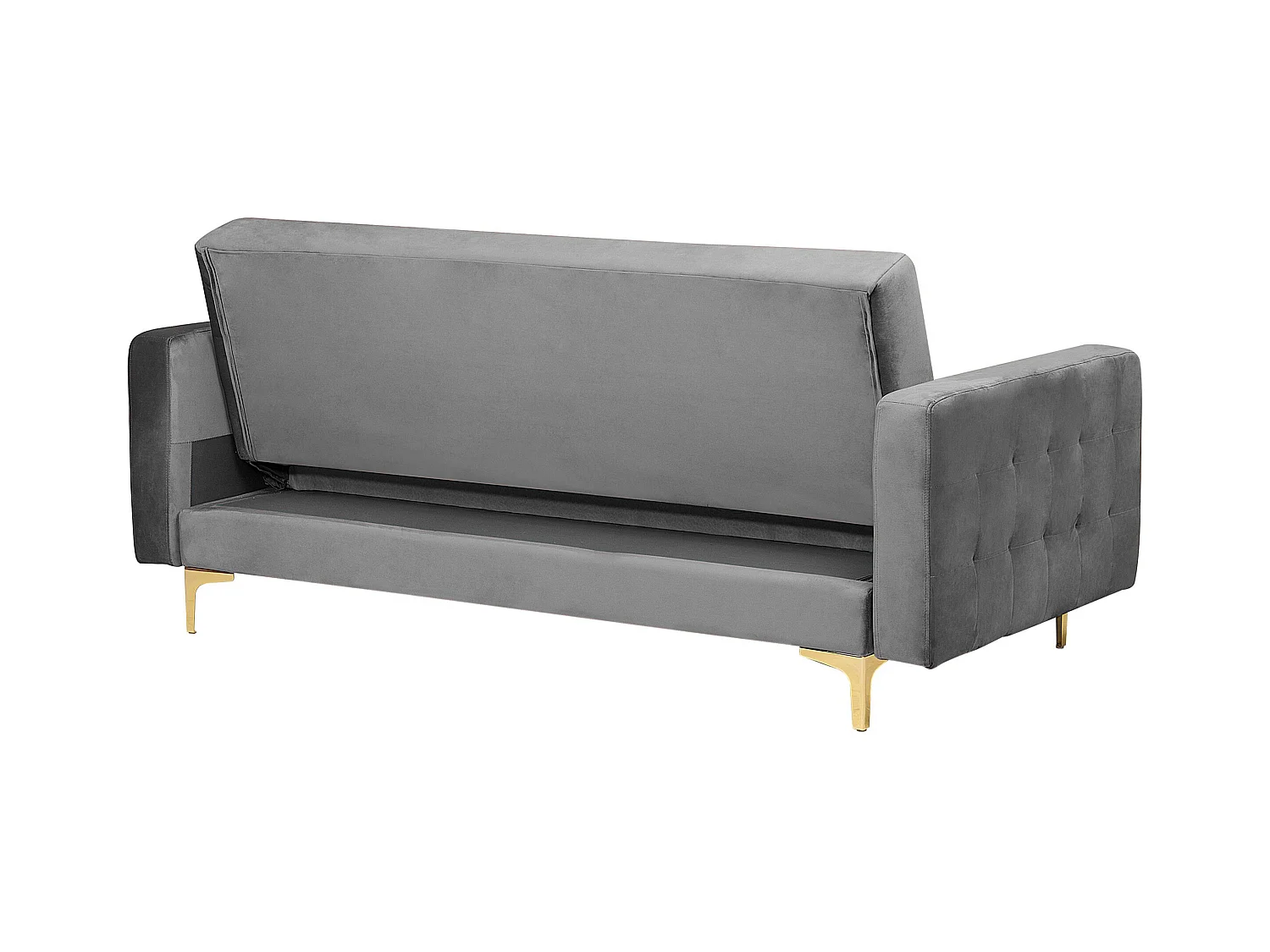 Komplet wypoczynkowy ABERDEEN Welur Szary dla 5 osób