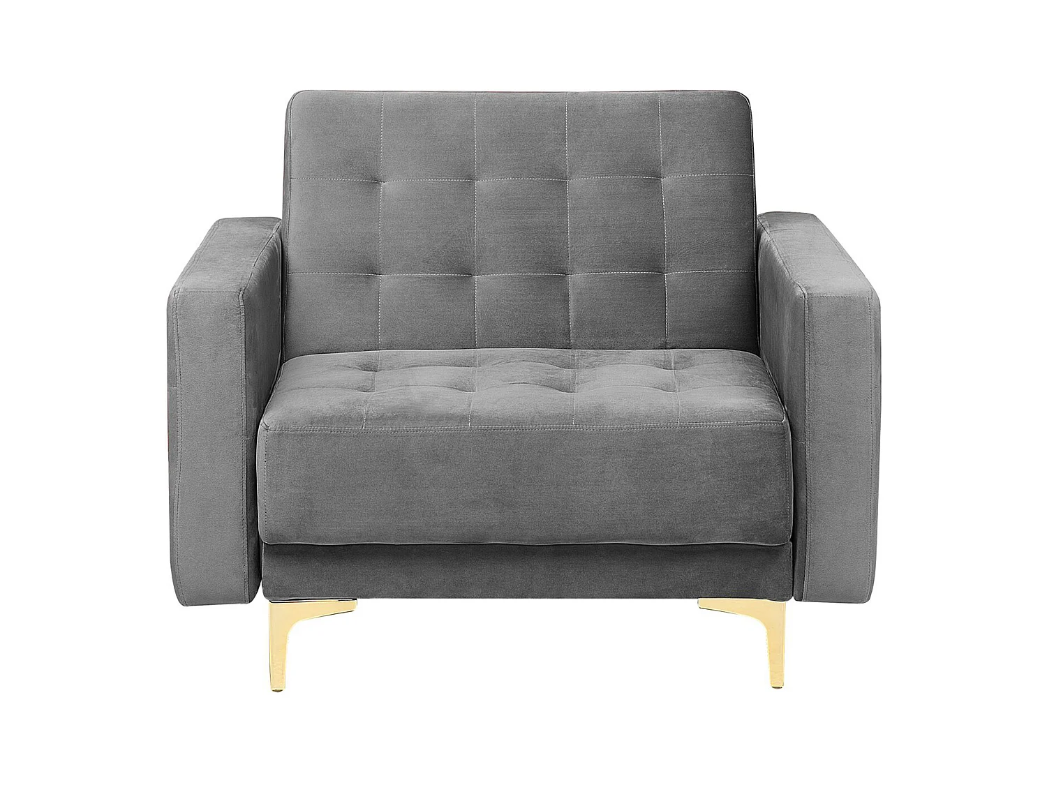 Komplet wypoczynkowy ABERDEEN Welur Szary dla 5 osób