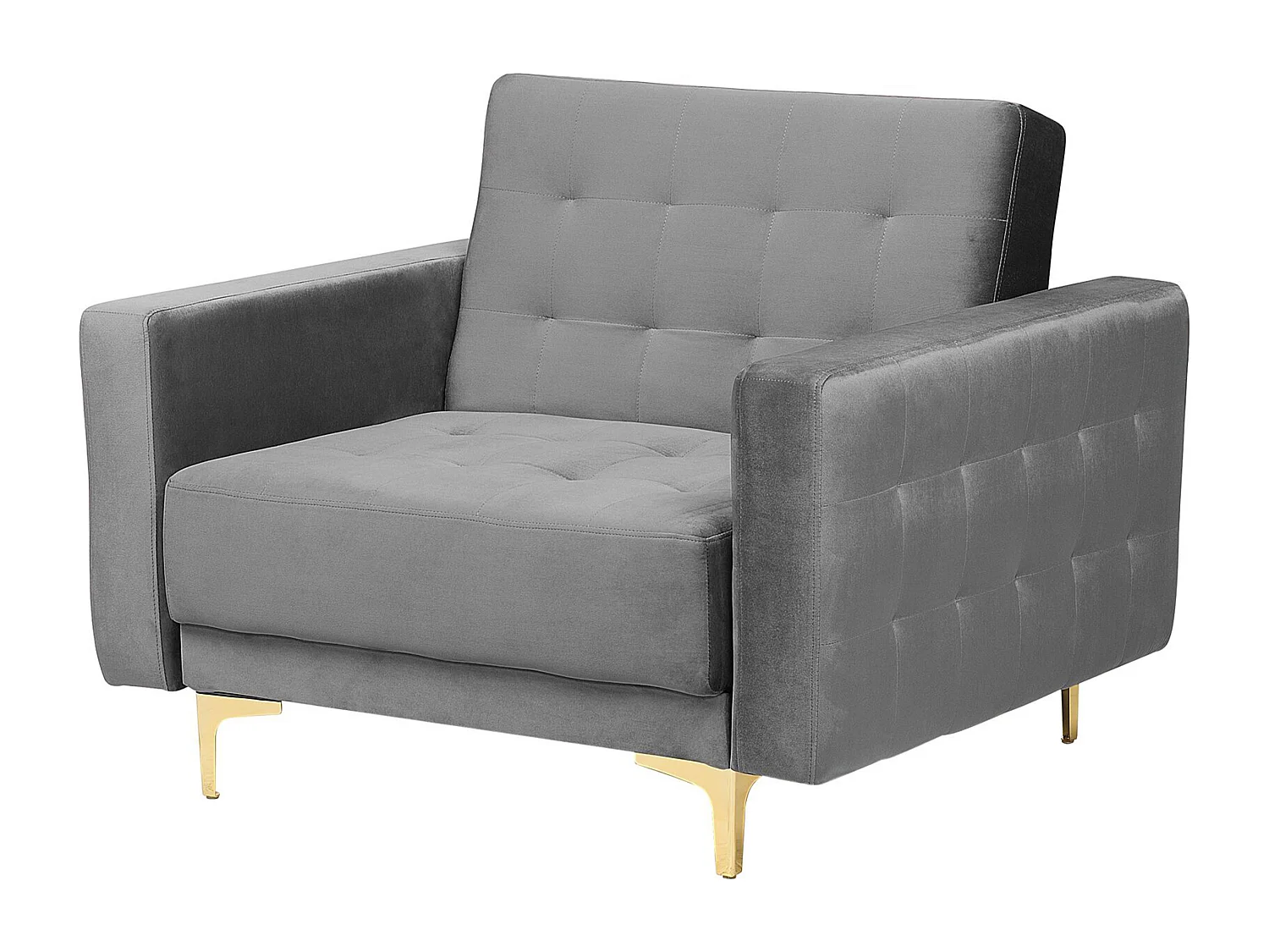 Ensemble de salon 5 places ABERDEEN Velours Gris