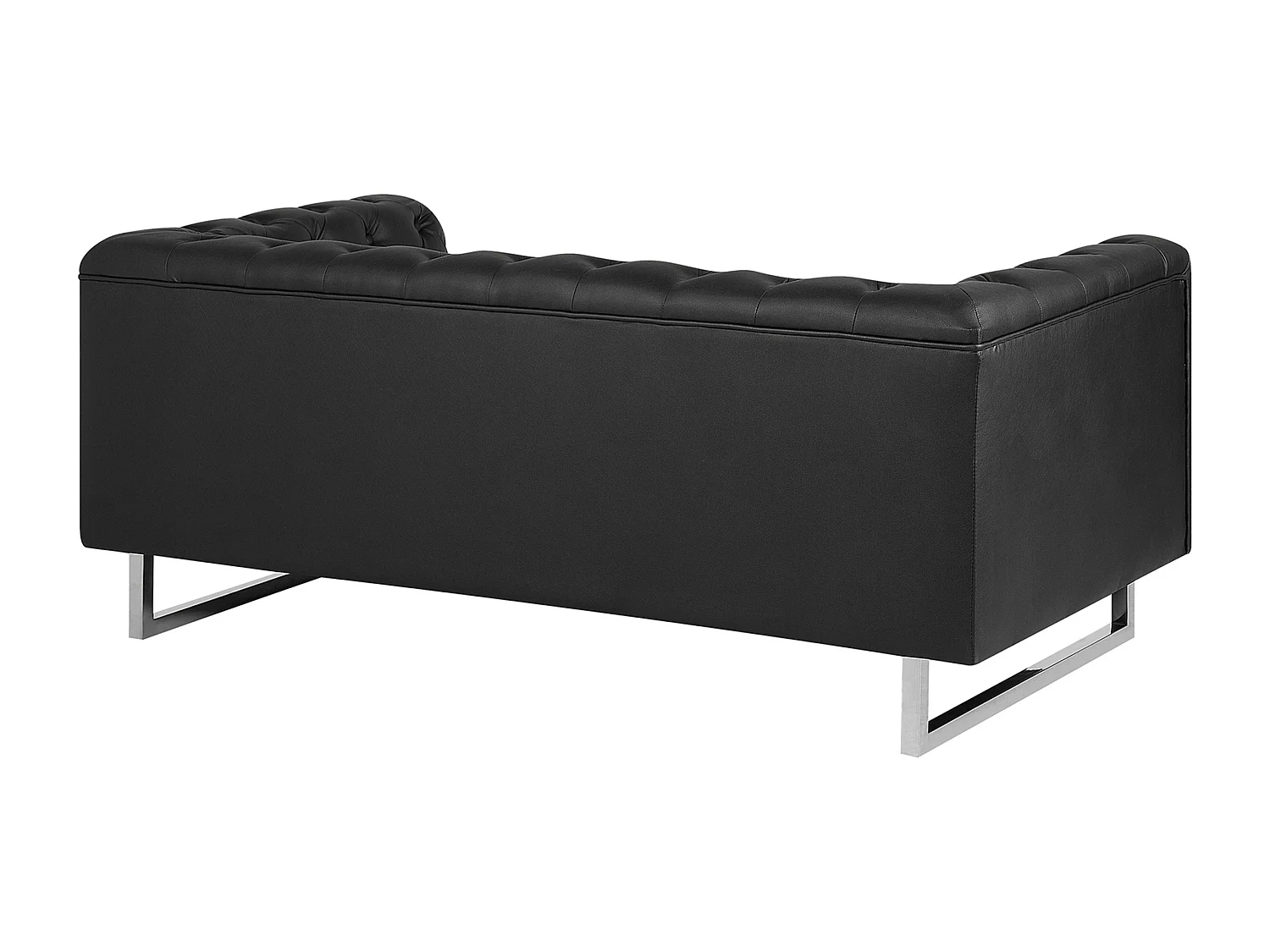 Conjunto de sala de estar VISSLAND Piel sintética Negro 5 plazas