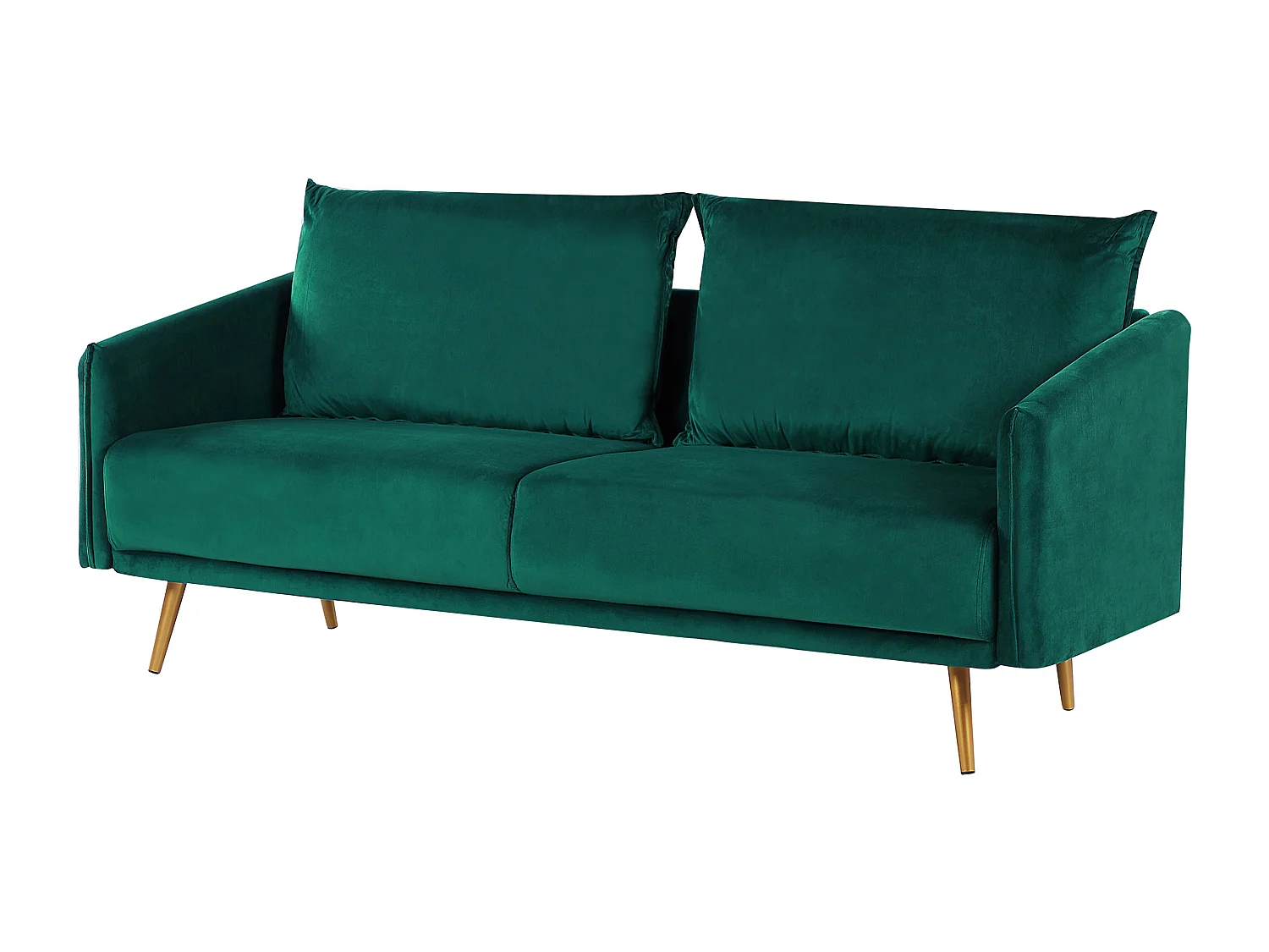 Sofa Set aus Samtstoff Grün 2-Sitzer 3-Sitzer modernes Wohnzimmer-Set Maura