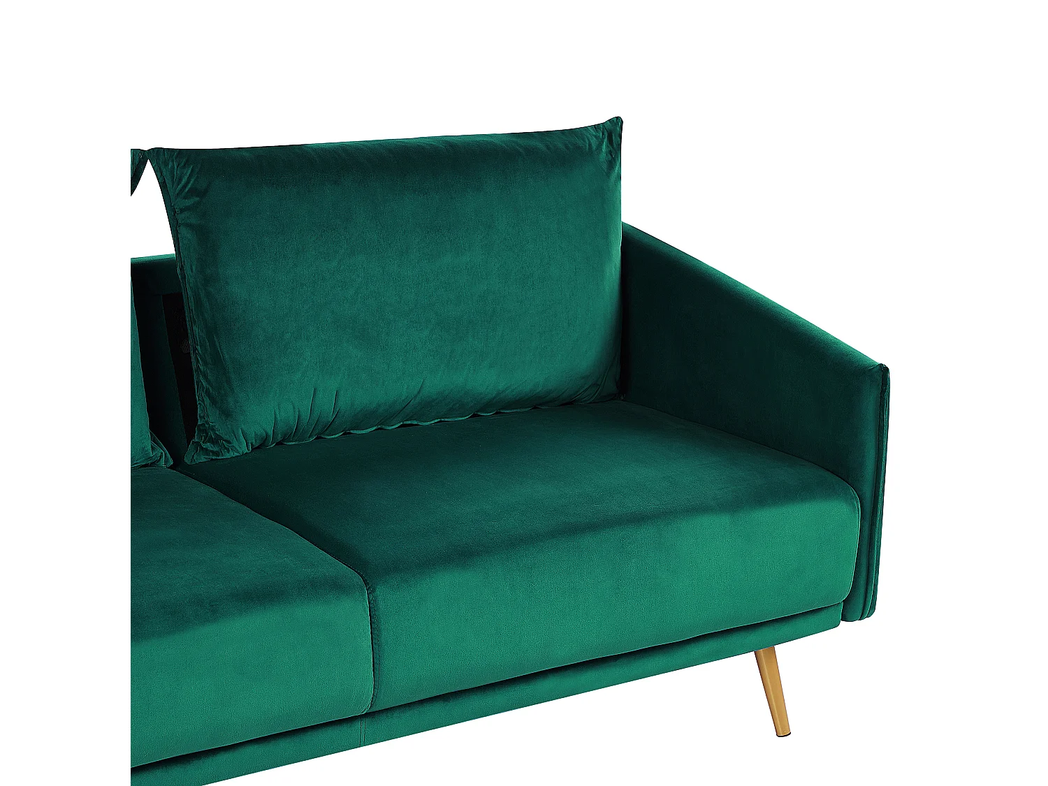 Sofa Set aus Samtstoff Grün 2-Sitzer 3-Sitzer modernes Wohnzimmer-Set Maura