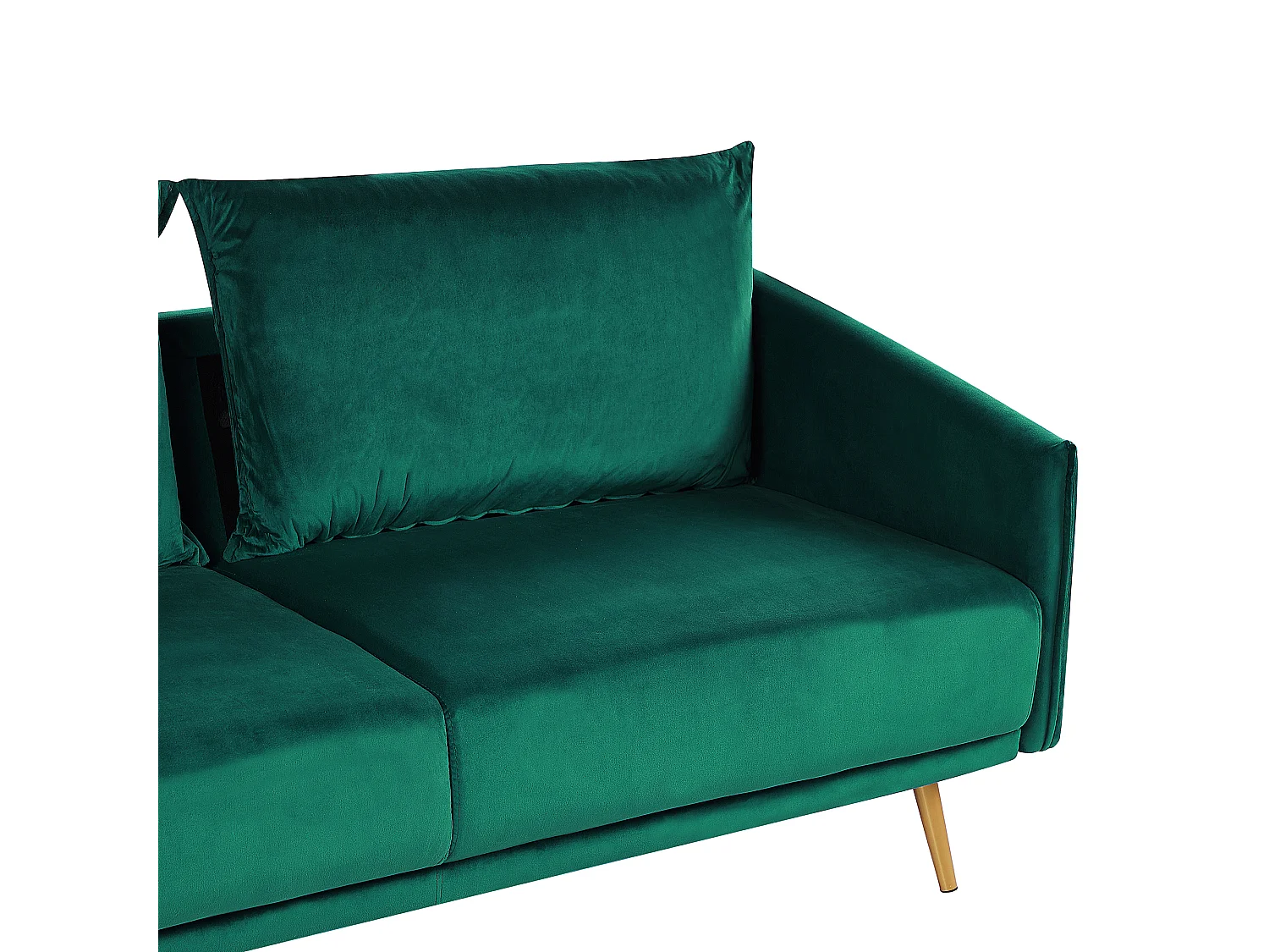 Ensemble de salon 5 places MAURA Velours Vert émeraude