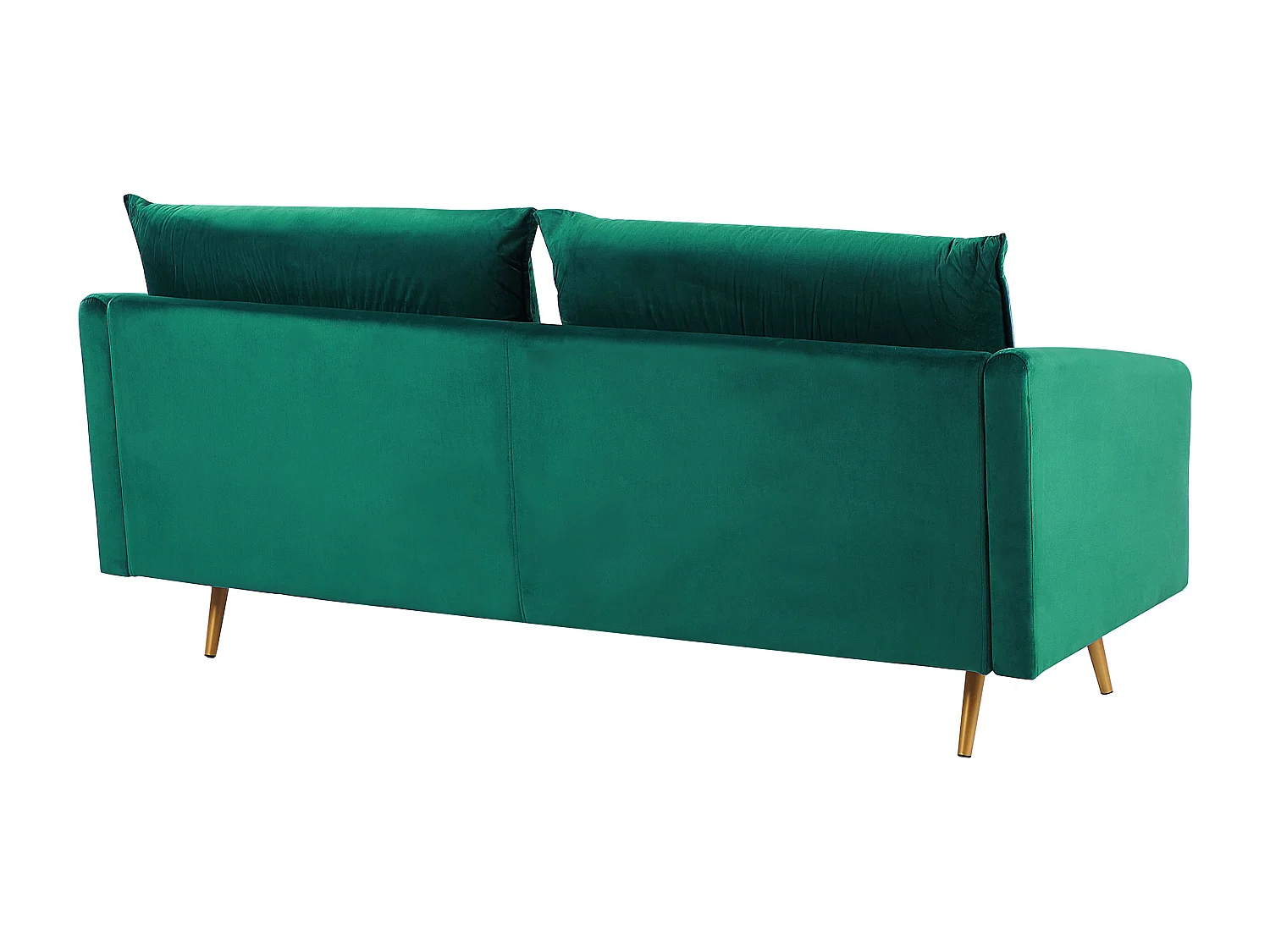 Set da salotto MAURA Velluto Verde smeraldo 5 posti