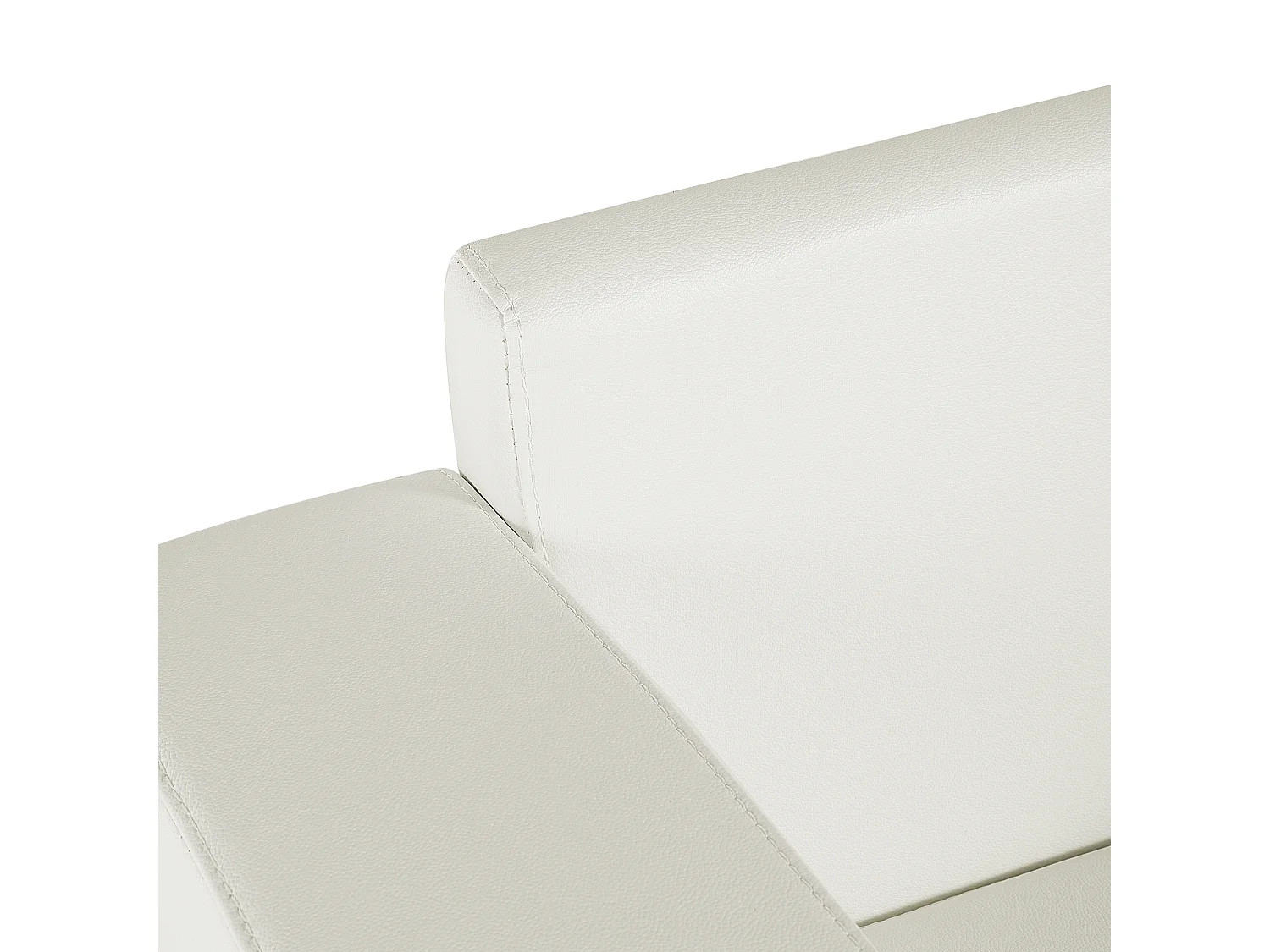 Ensemble de salon 6 places HELSINKI Cuir Blanc