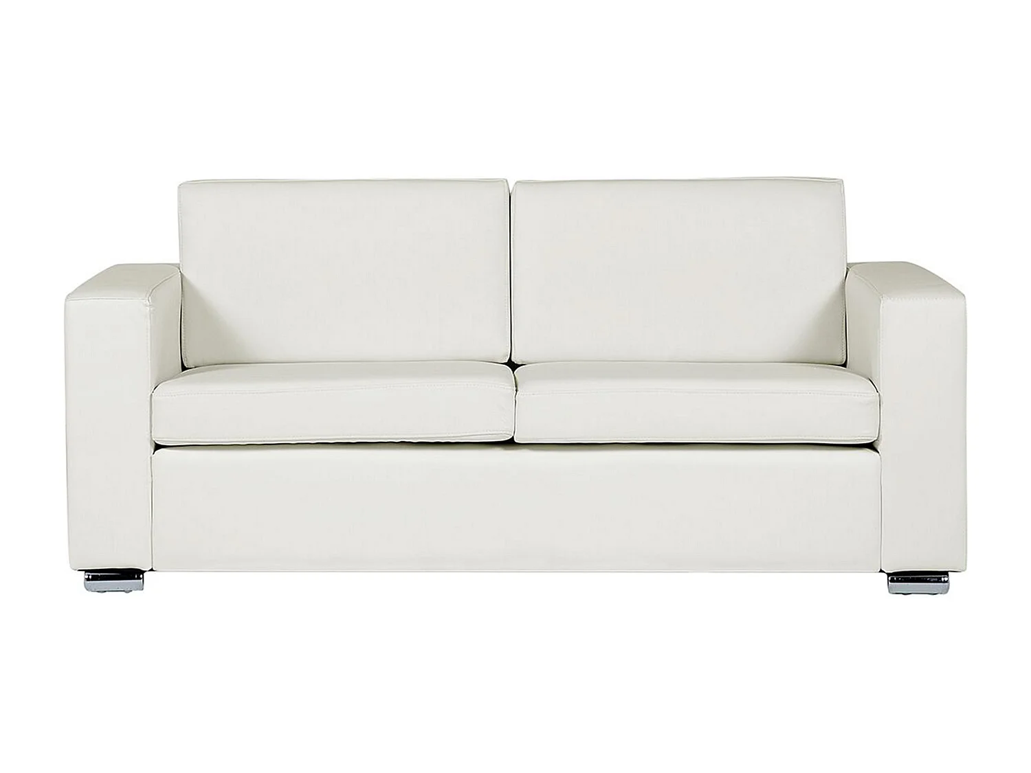 Ensemble de salon 6 places HELSINKI Cuir Blanc