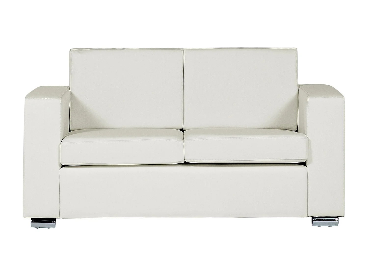 Ensemble de salon 6 places HELSINKI Cuir Blanc