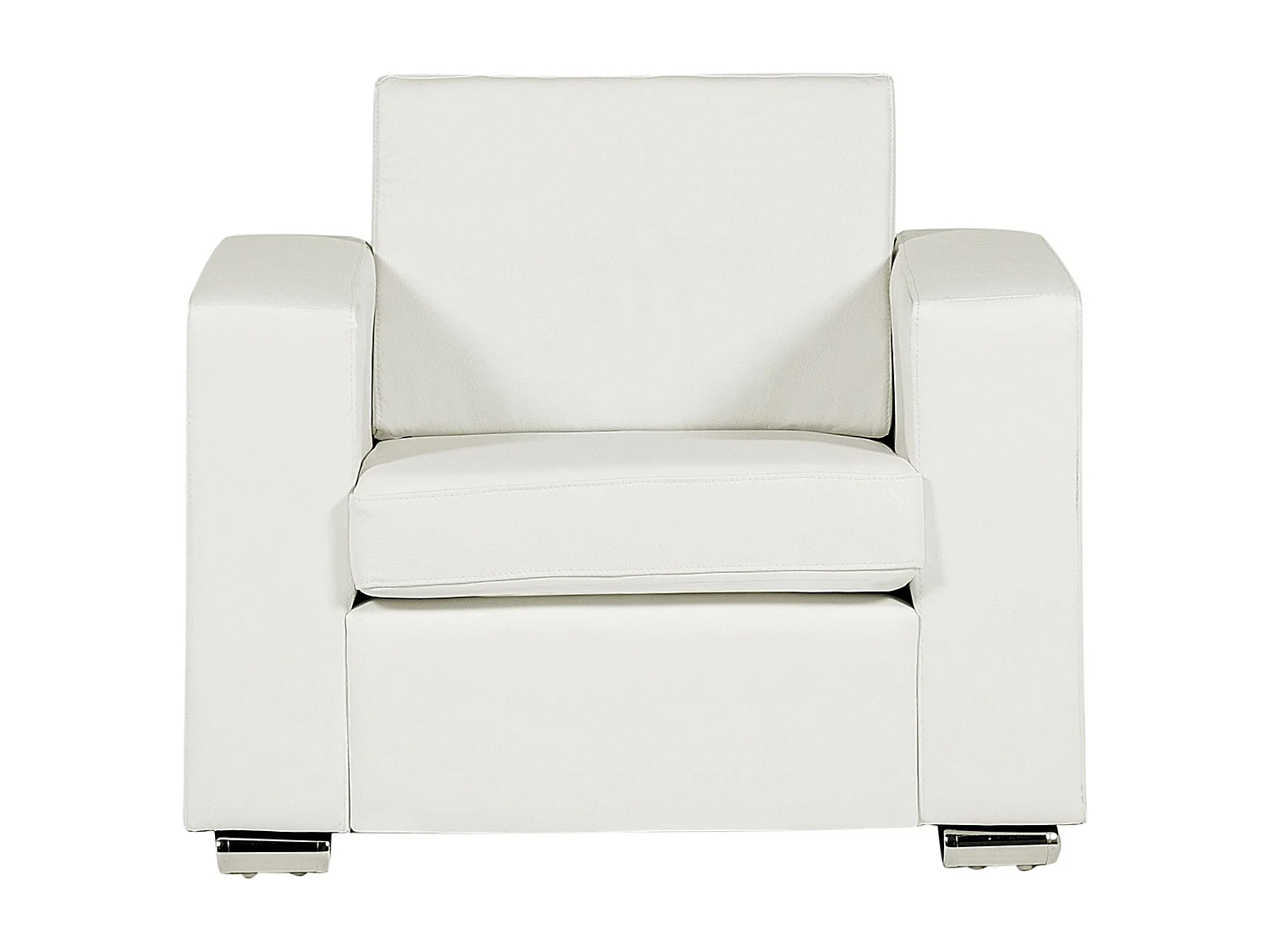 Ensemble de salon 6 places HELSINKI Cuir Blanc