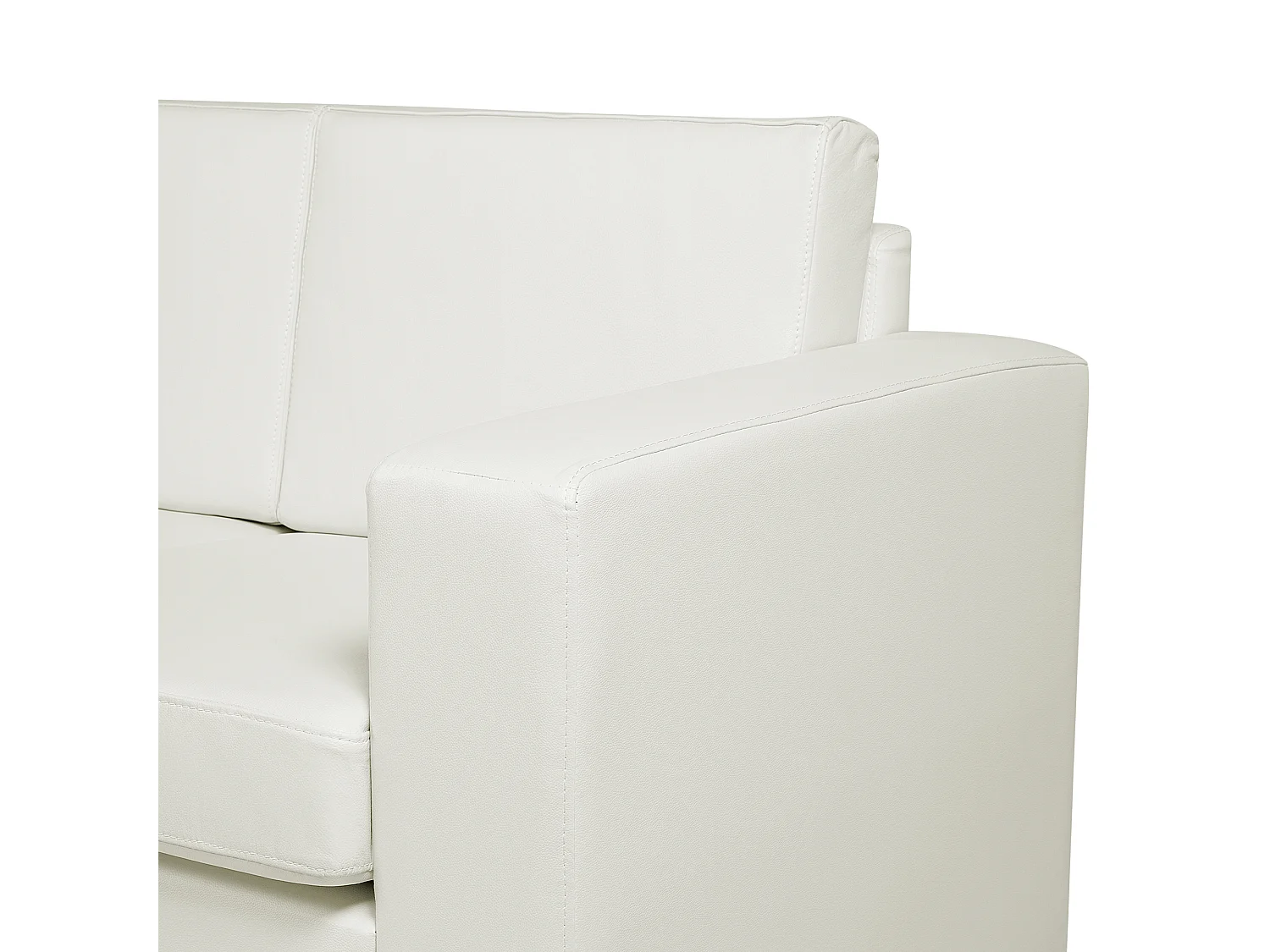 Ensemble de salon 6 places HELSINKI Cuir Blanc