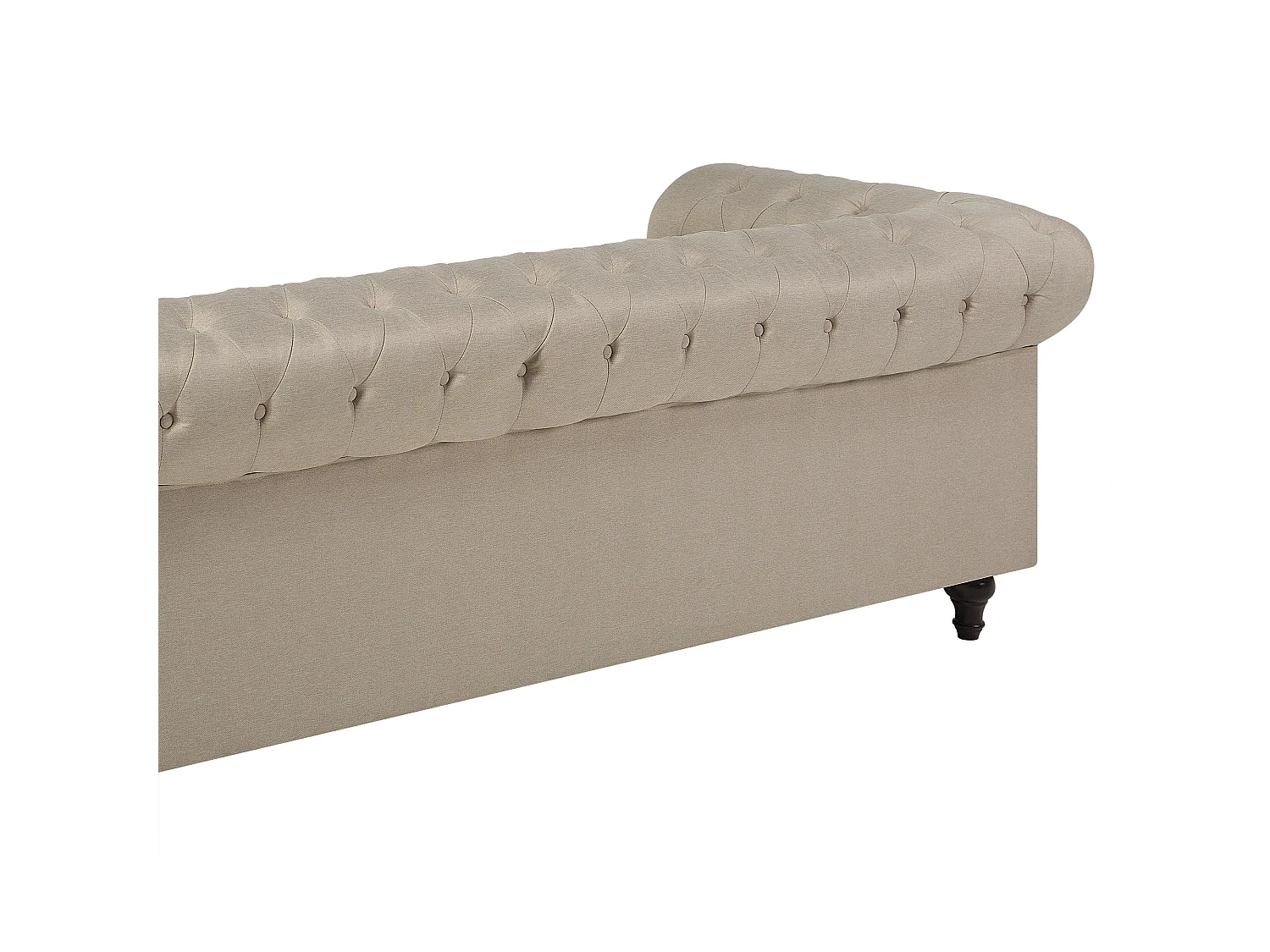 Sofa Set CHESTERFIELD Stoff Beige 4-Sitzer