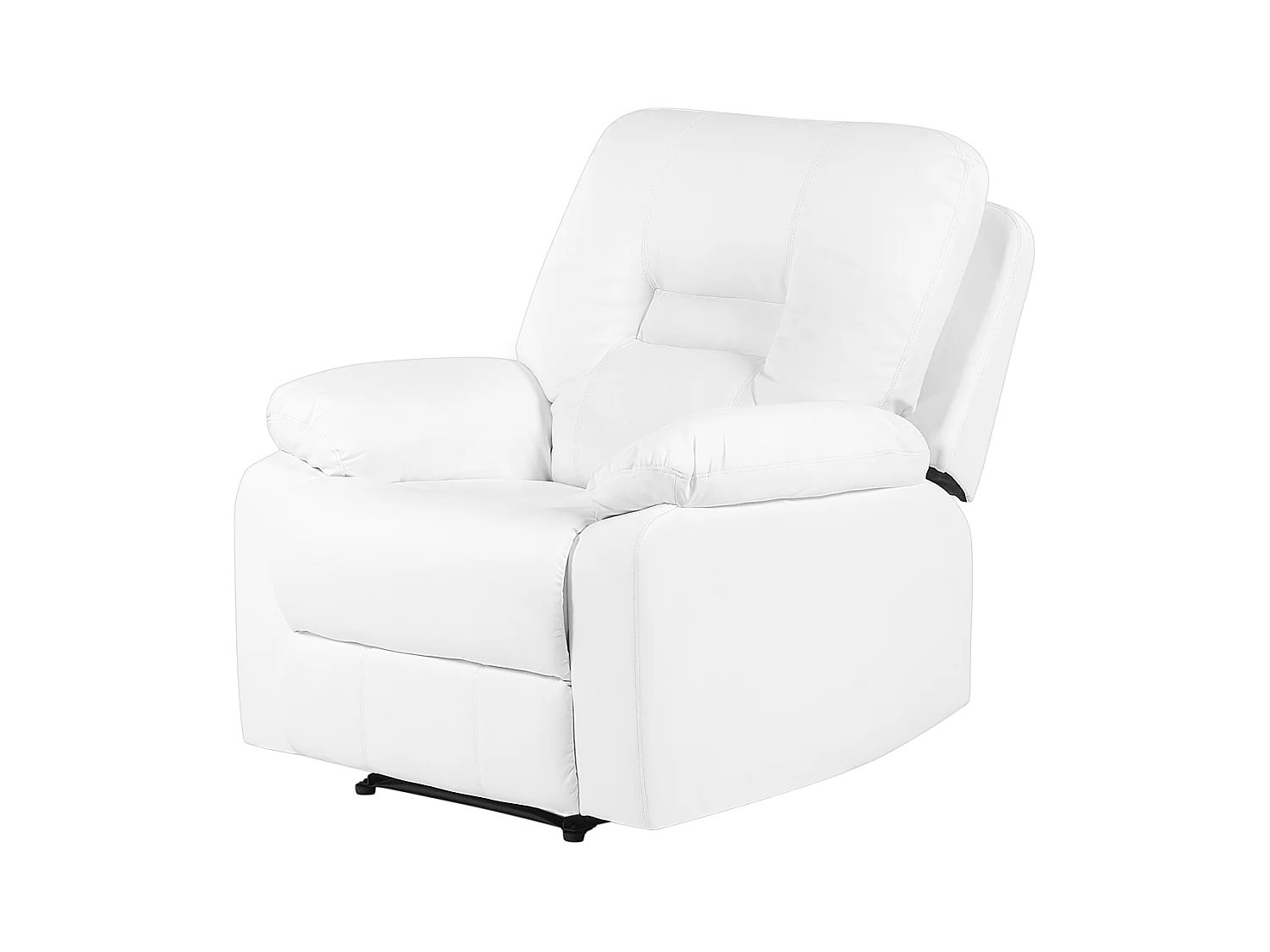 Ensemble de salon relax manuel 6 places BERGEN Cuir PU Blanc