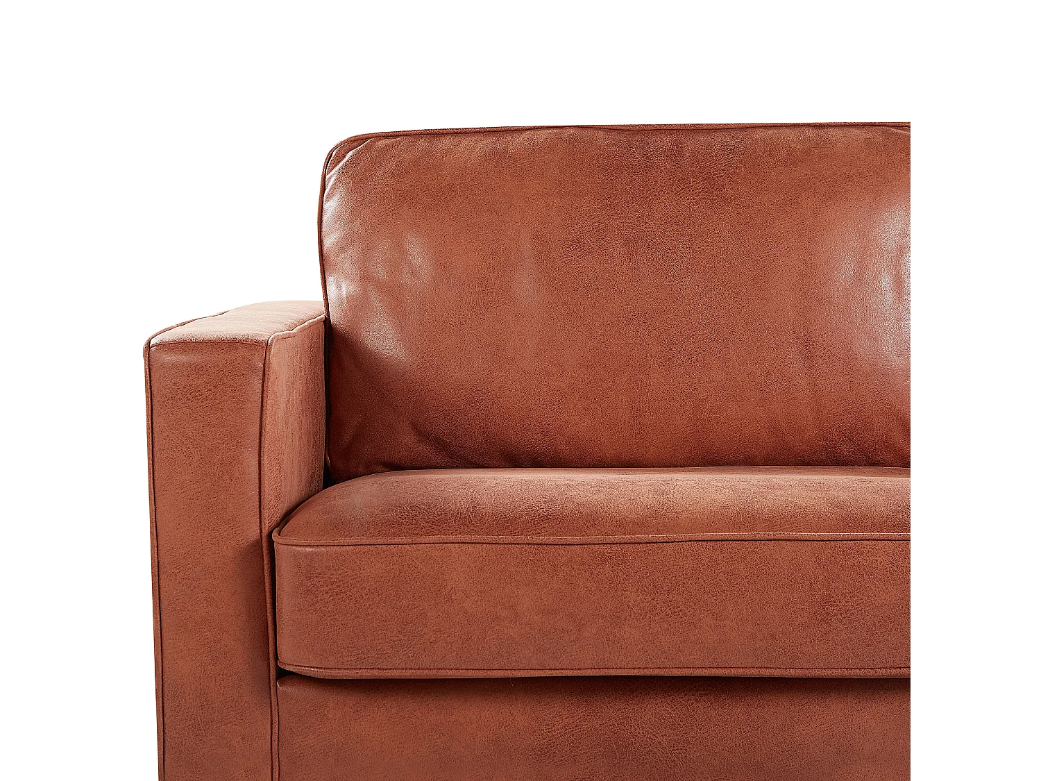 Bankenset SAVALEN Kunstleer Goudbruin 4-zitter