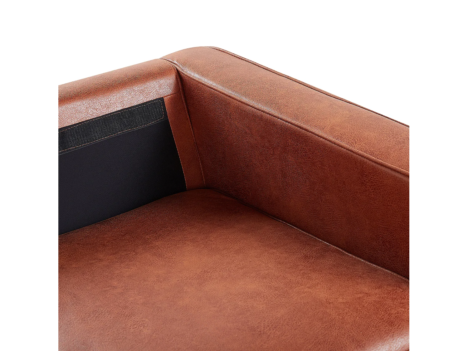 Bankenset SAVALEN Kunstleer Goudbruin 4-zitter