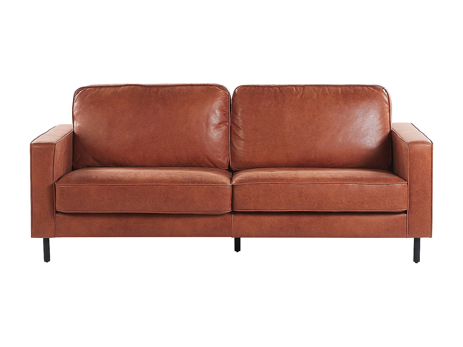 Ensemble de salon SAVALEN Cuir PU Marron doré 4 places