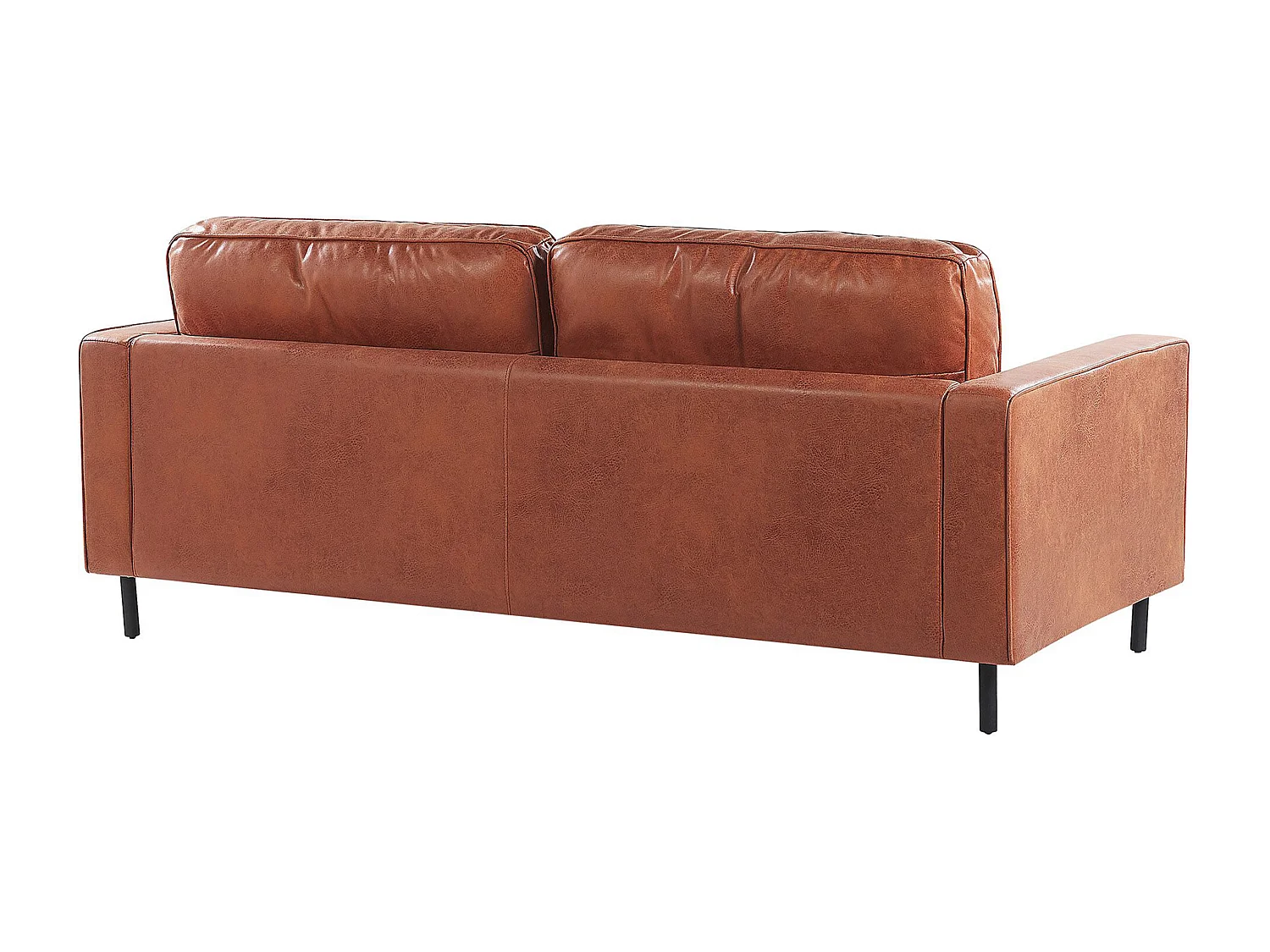 Ensemble de salon SAVALEN Cuir PU Marron doré 4 places