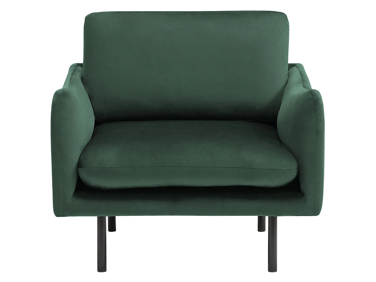 Ensemble canapé et fauteuil en velours vert 4 places VINTERBRO