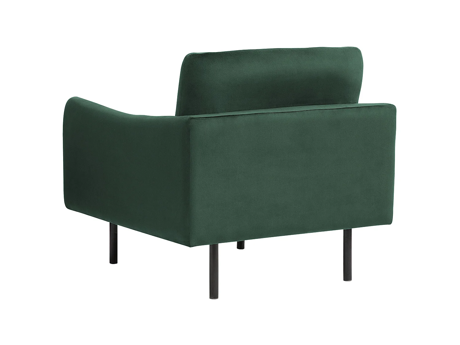 Ensemble canapé et fauteuil en velours vert 4 places VINTERBRO