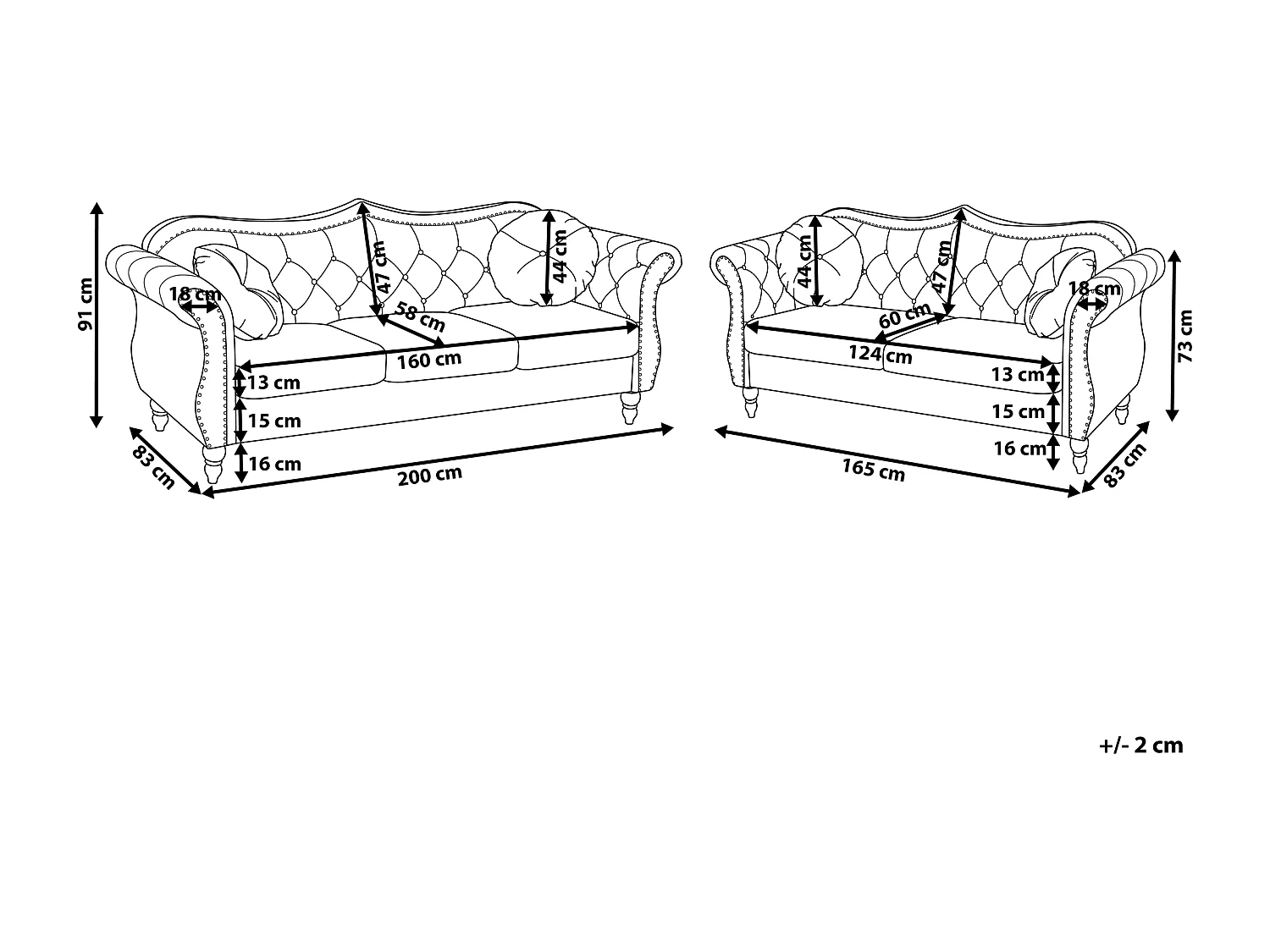 Stilvolles und elegantes 5-Sitzer Sofa Set in Beige SKIEN
