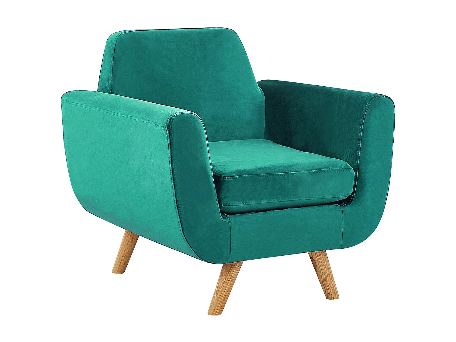 Ensemble de salon BERNES Velours Vert 6 places
